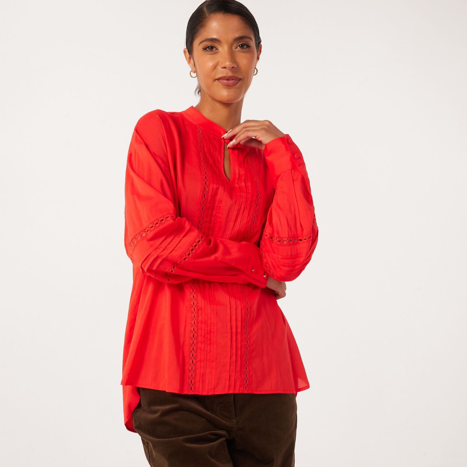 Ben de Lisi Crochet Insert Shirt