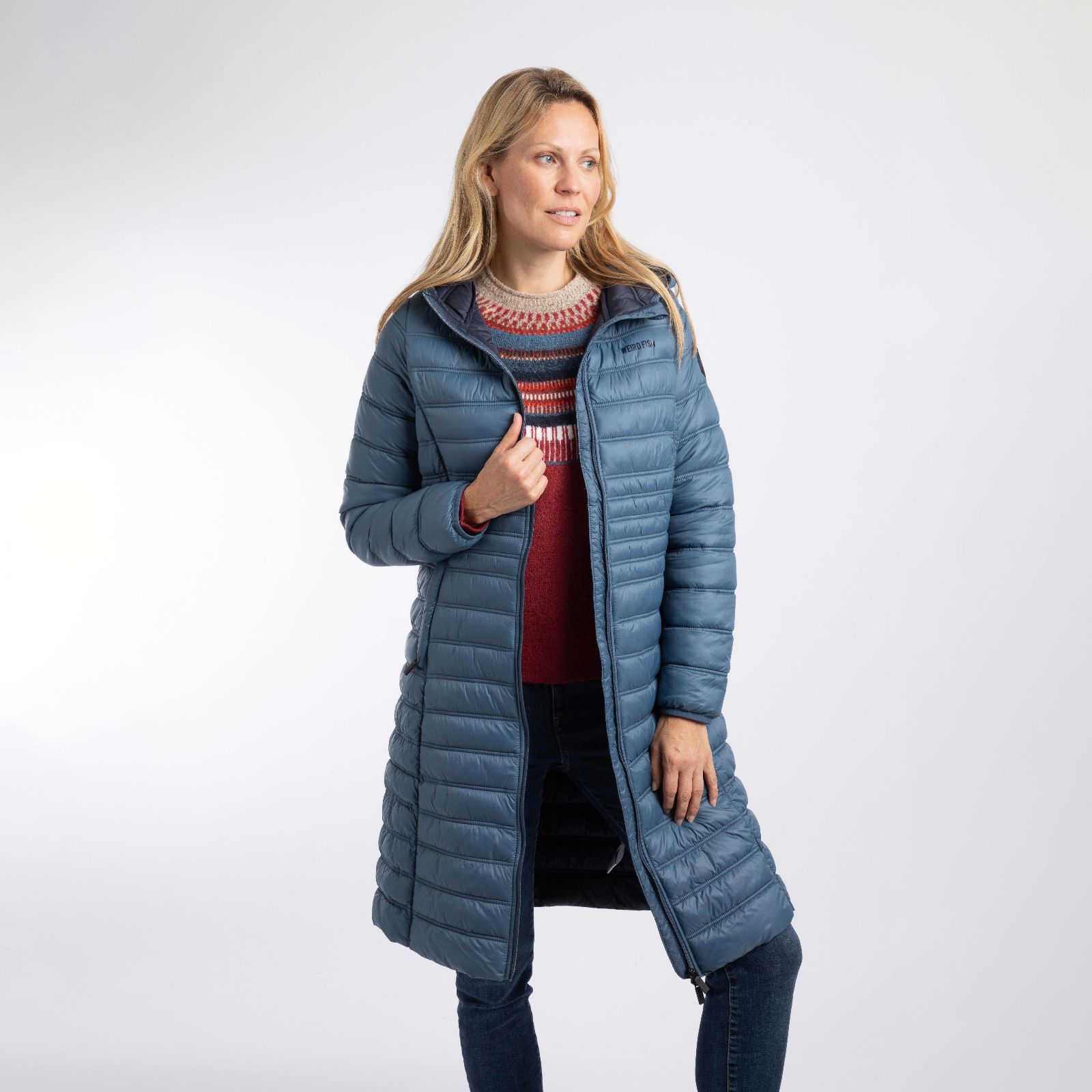 Weird Fish Ravinia Lightweight Padded Midline Jacket