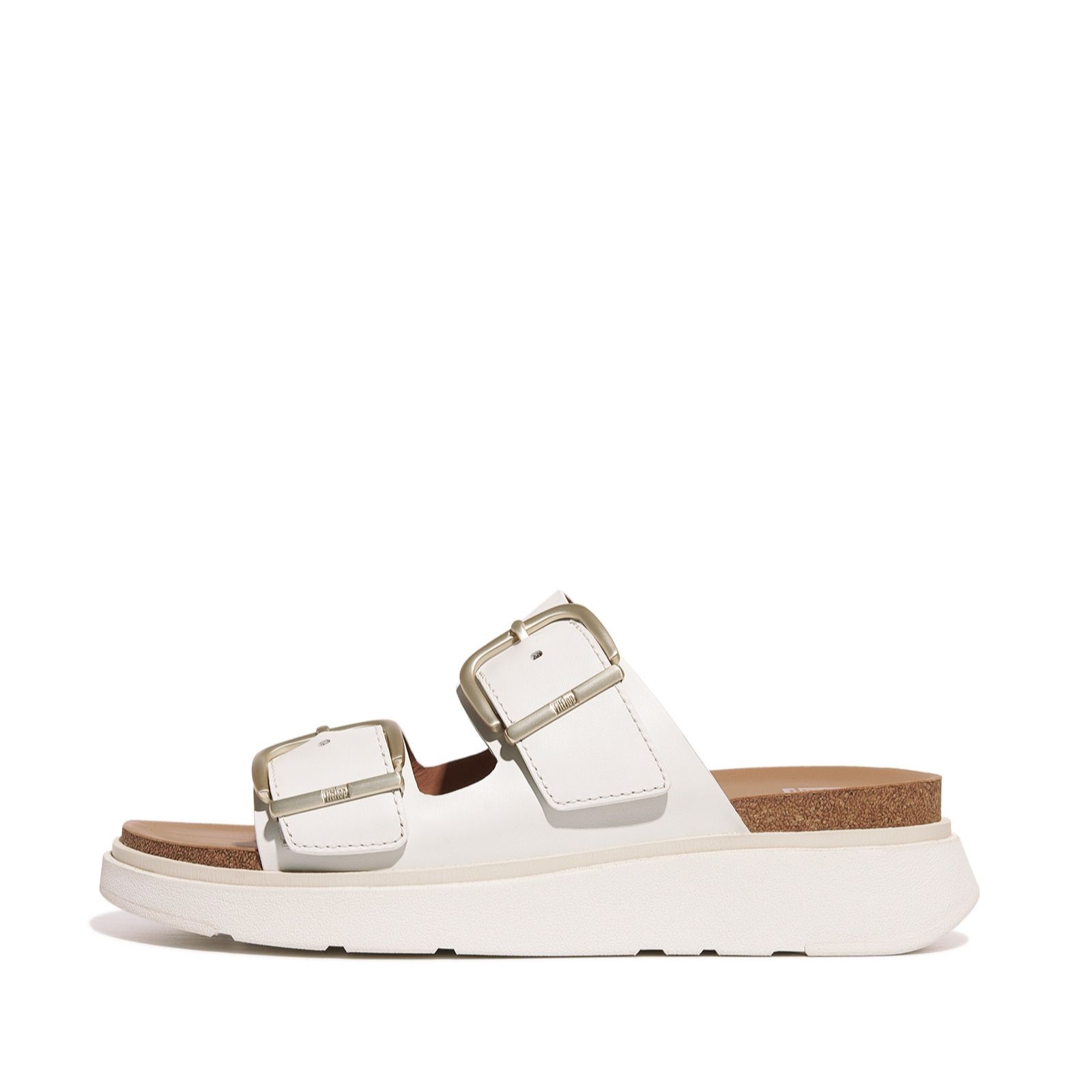 Outlet Fitflop Two-bar Leather Slides Sandal