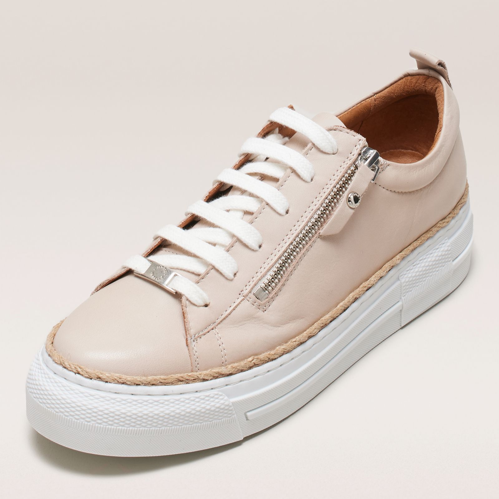 Moda In Pelle Amelian Leather Trainer - QVC UK