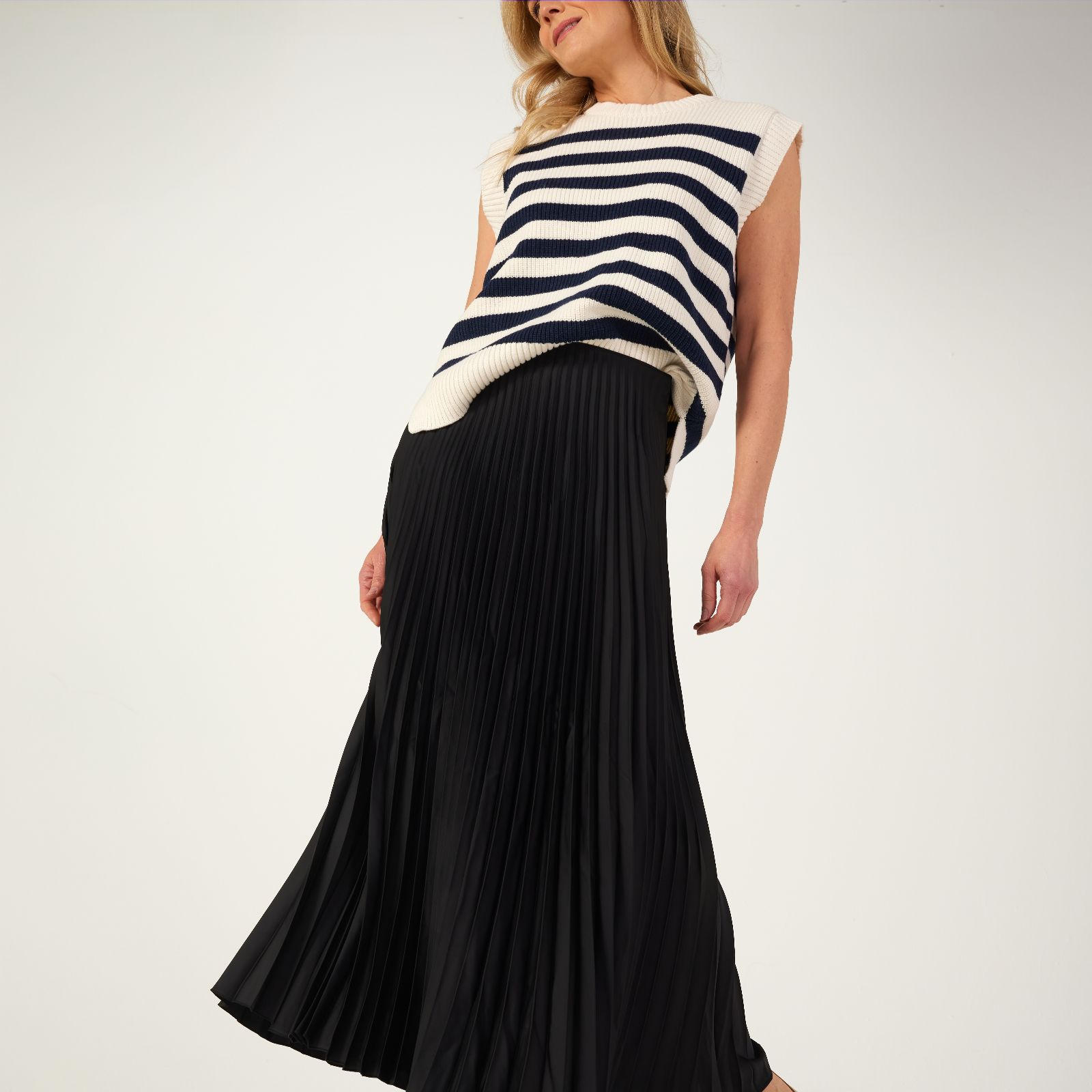 High waisted shop long skirts qvc