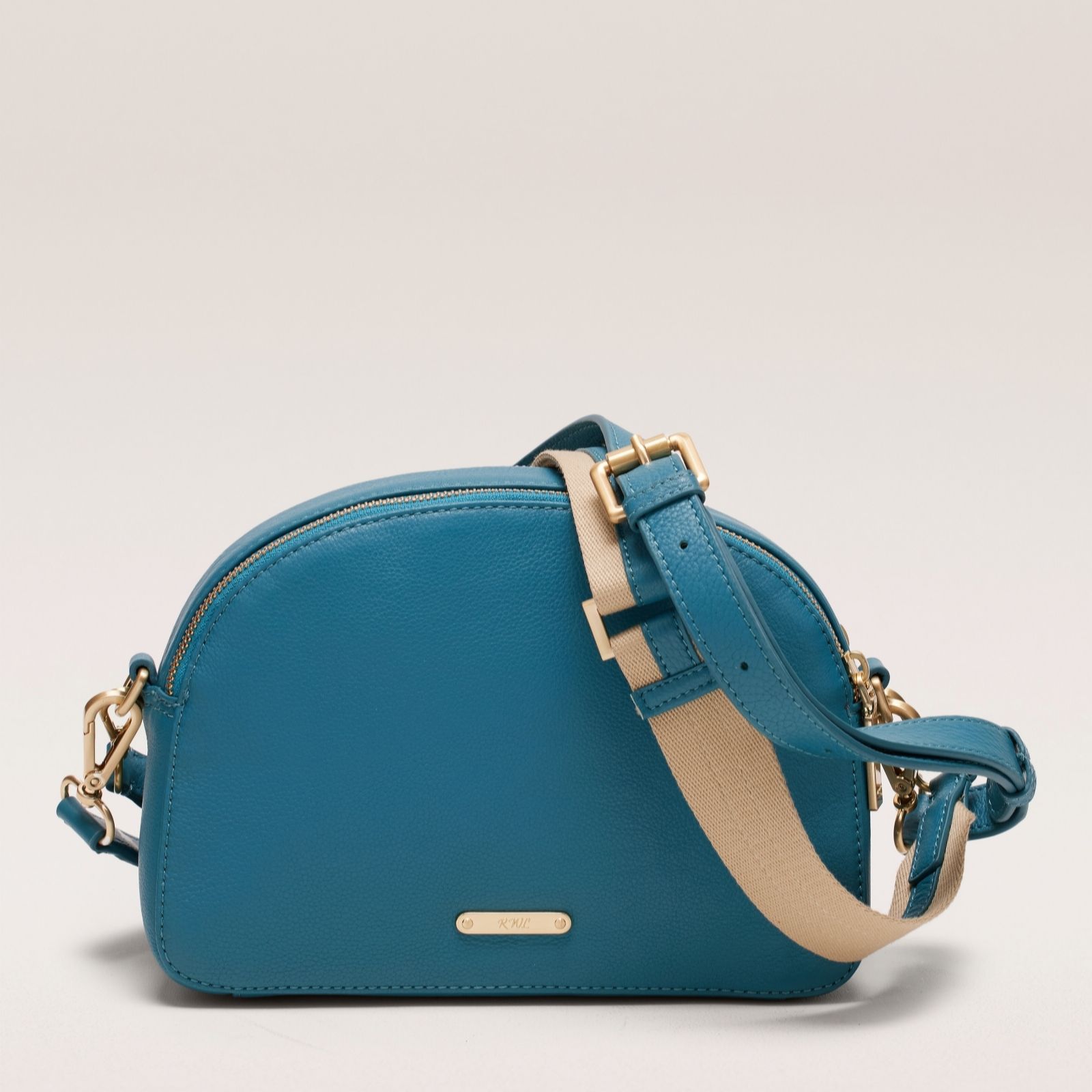 Outlet Ruth Langsford Double Compartment Leather Crossbody