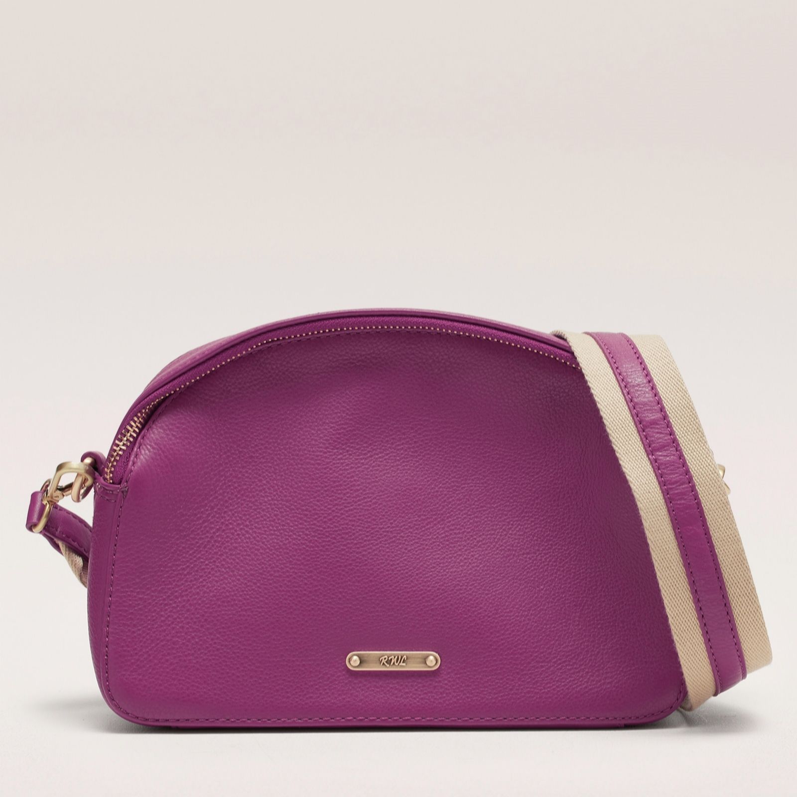 Outlet Ruth Langsford Double Compartment Leather Crossbody