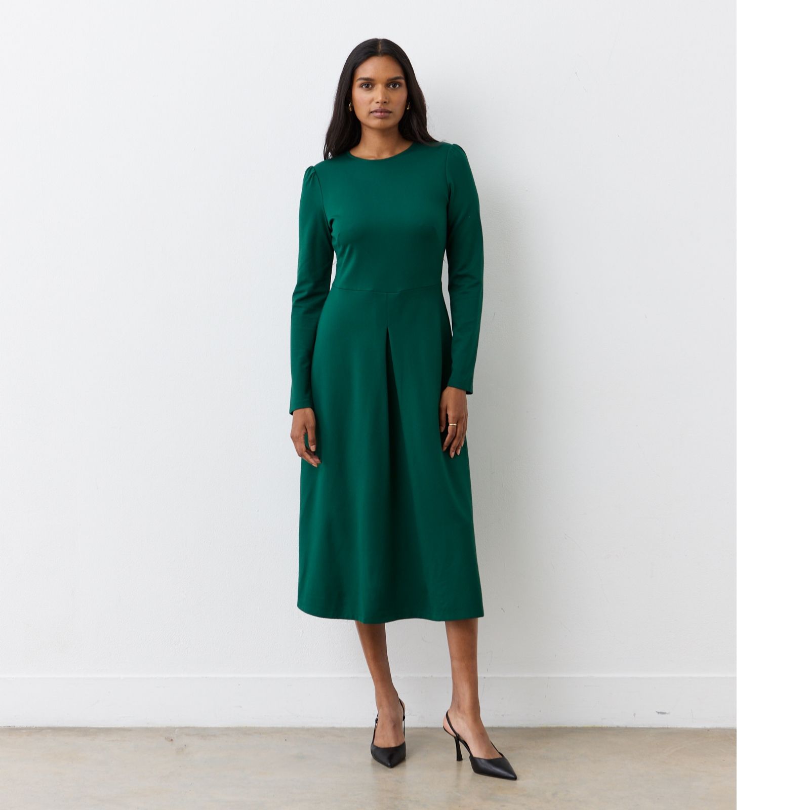 Finery London Carla Fit and Flare Ponte Stretch Dress