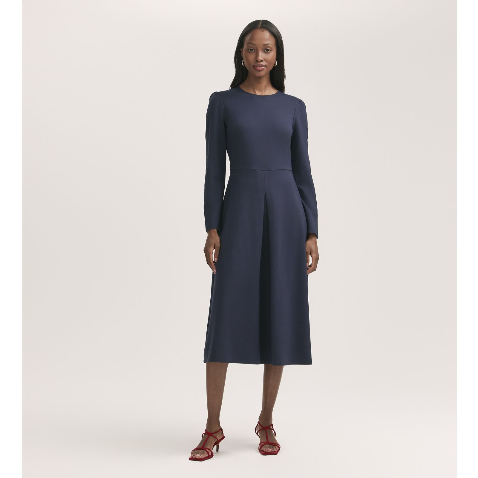 Finery London Carla Fit and Flare Ponte Stretch Dress