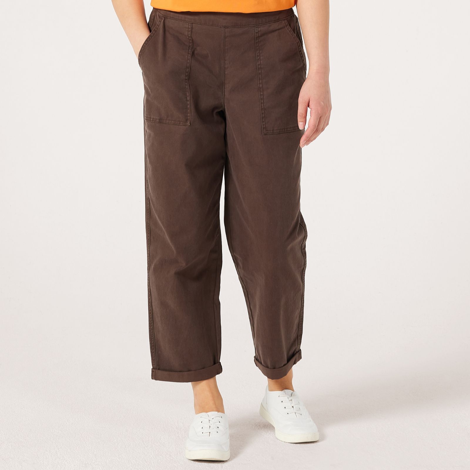 Denim & Co. Woven Cargo Trousers