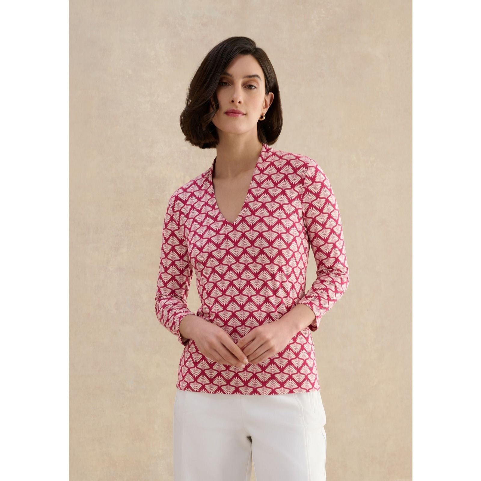 Hobbs London Printed Aimee Top