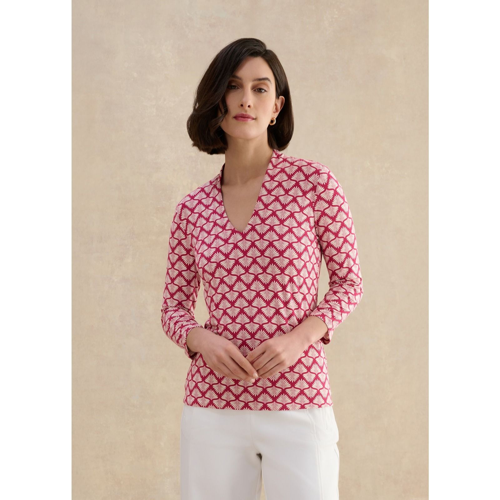 Hobbs London Printed Aimee Top