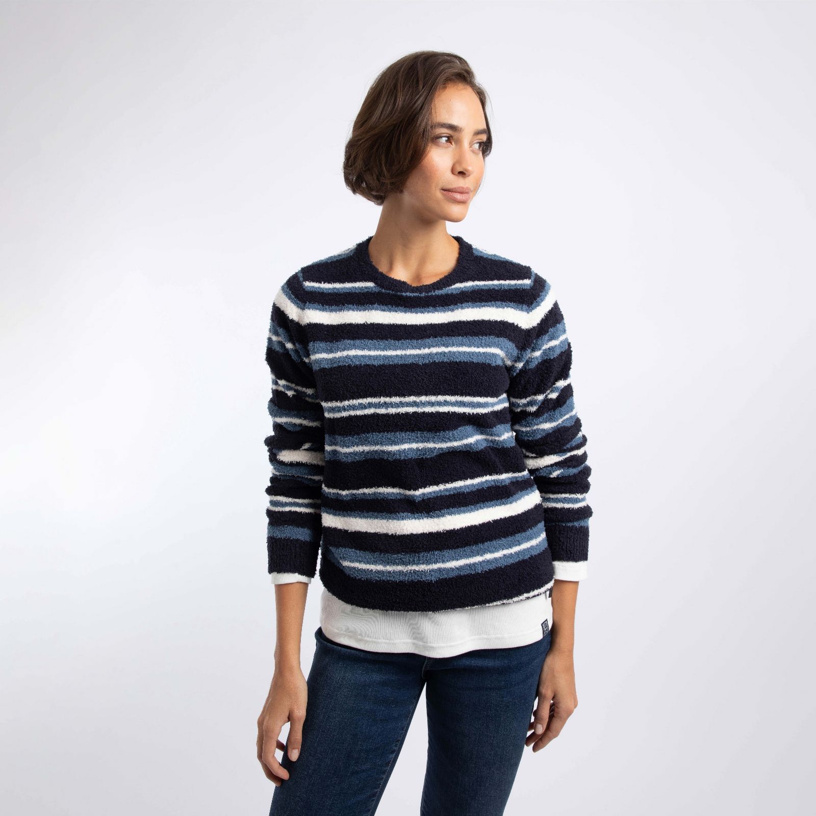 Weird Fish Wanda Cosy Knit Stripe Jumper