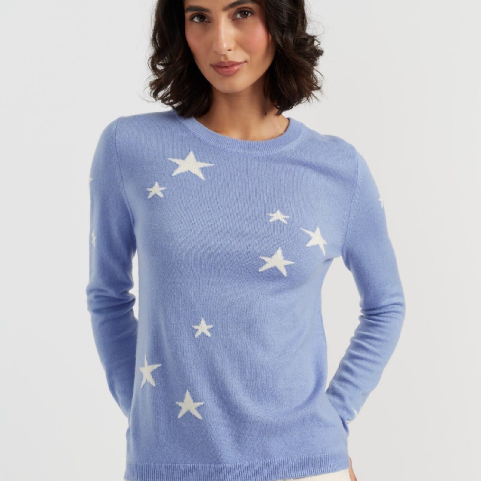 Chinti & Parker Wool Cashmere Blend Knitted Star Jumper