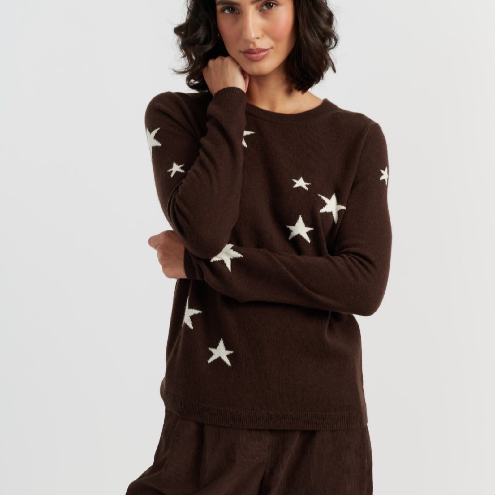 Chinti & Parker Wool Cashmere Blend Knitted Star Jumper