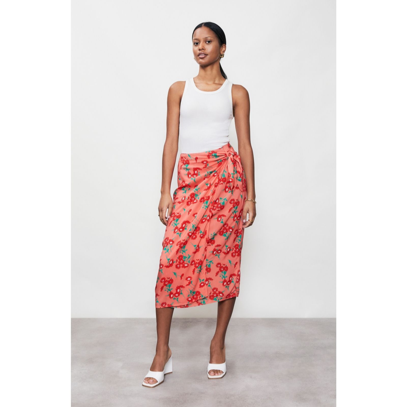 Finery Florence Skirt with Tie Side - QVC UK