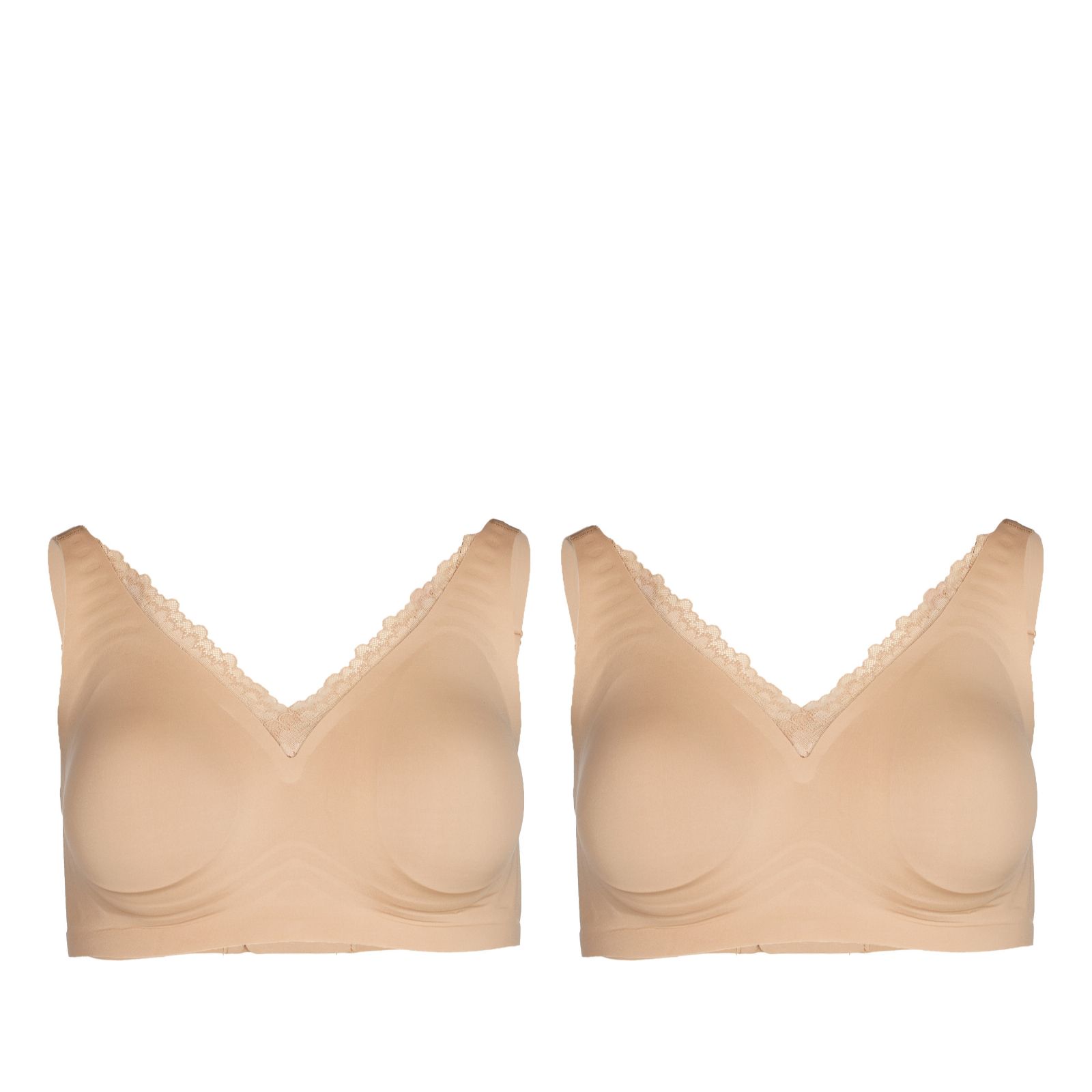 Rhonda Shear Gel Bra with Lace Detail 2 Pack