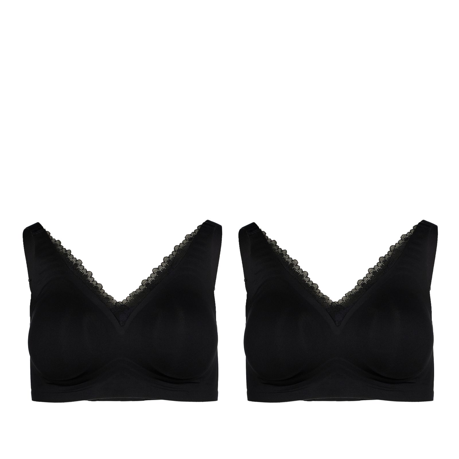 Rhonda Shear Gel Bra with Lace Detail 2 Pack