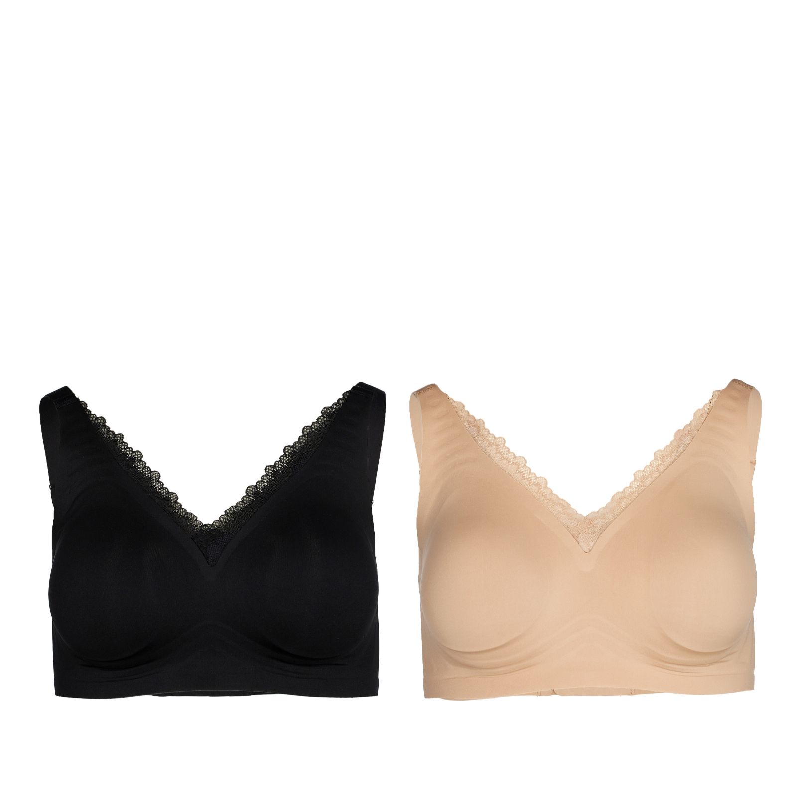 Rhonda Shear Gel Bra with Lace Detail 2 Pack