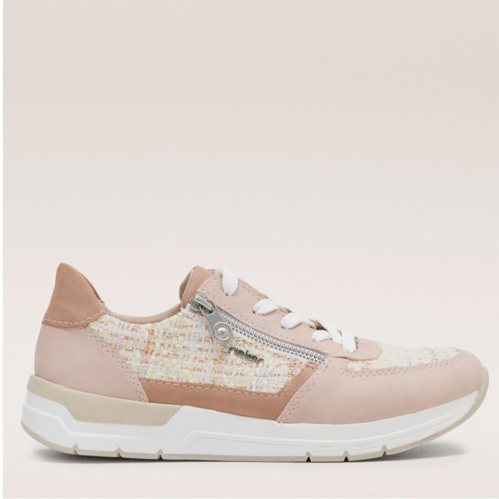 Outlet Rieker Mixed Upper Zip Trainer