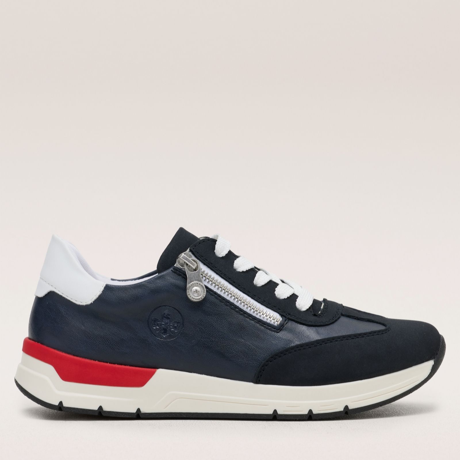 Outlet Rieker Mixed Upper Zip Trainer