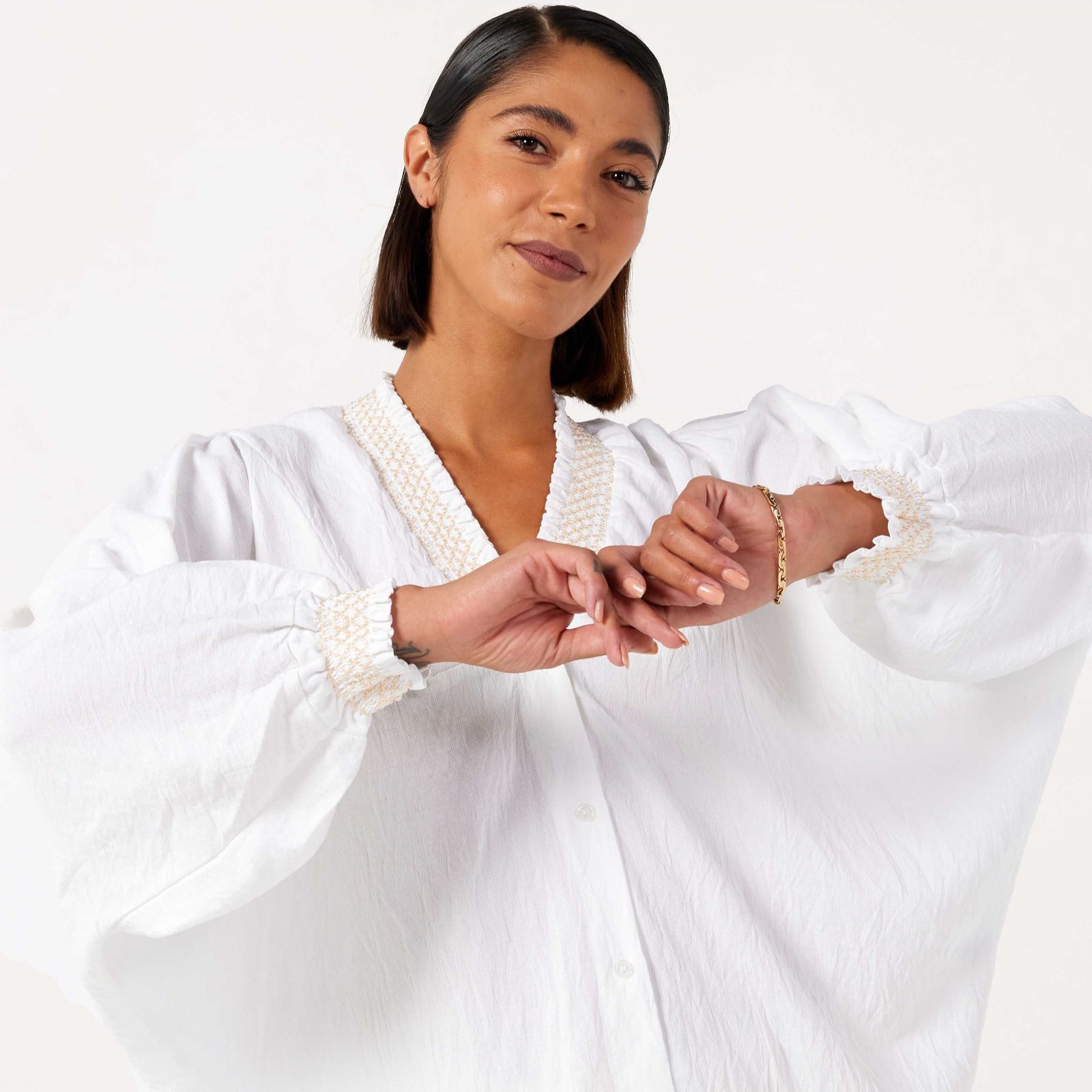 Izabel London Embroidered Shirt