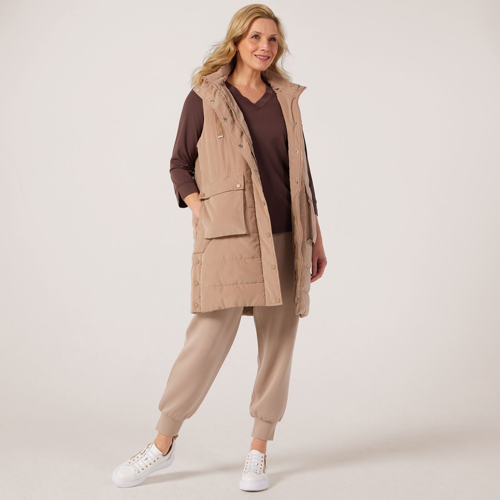 Ruth Langsford Leisurewear Quilted Fleece Lined Gilet