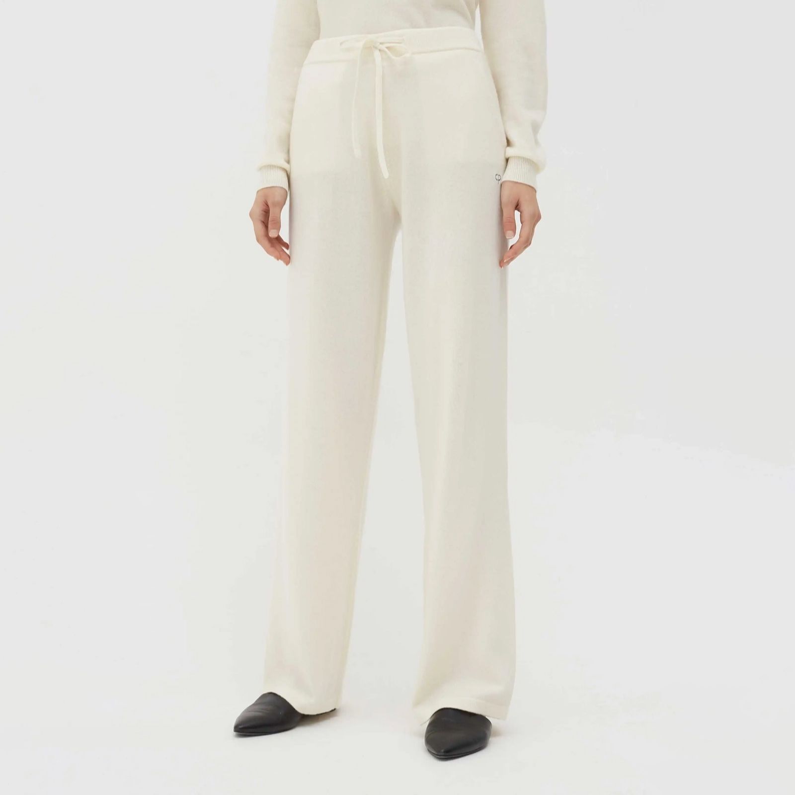 Chinti & Parker Pure 100% Cashmere Wide-Leg Trousers