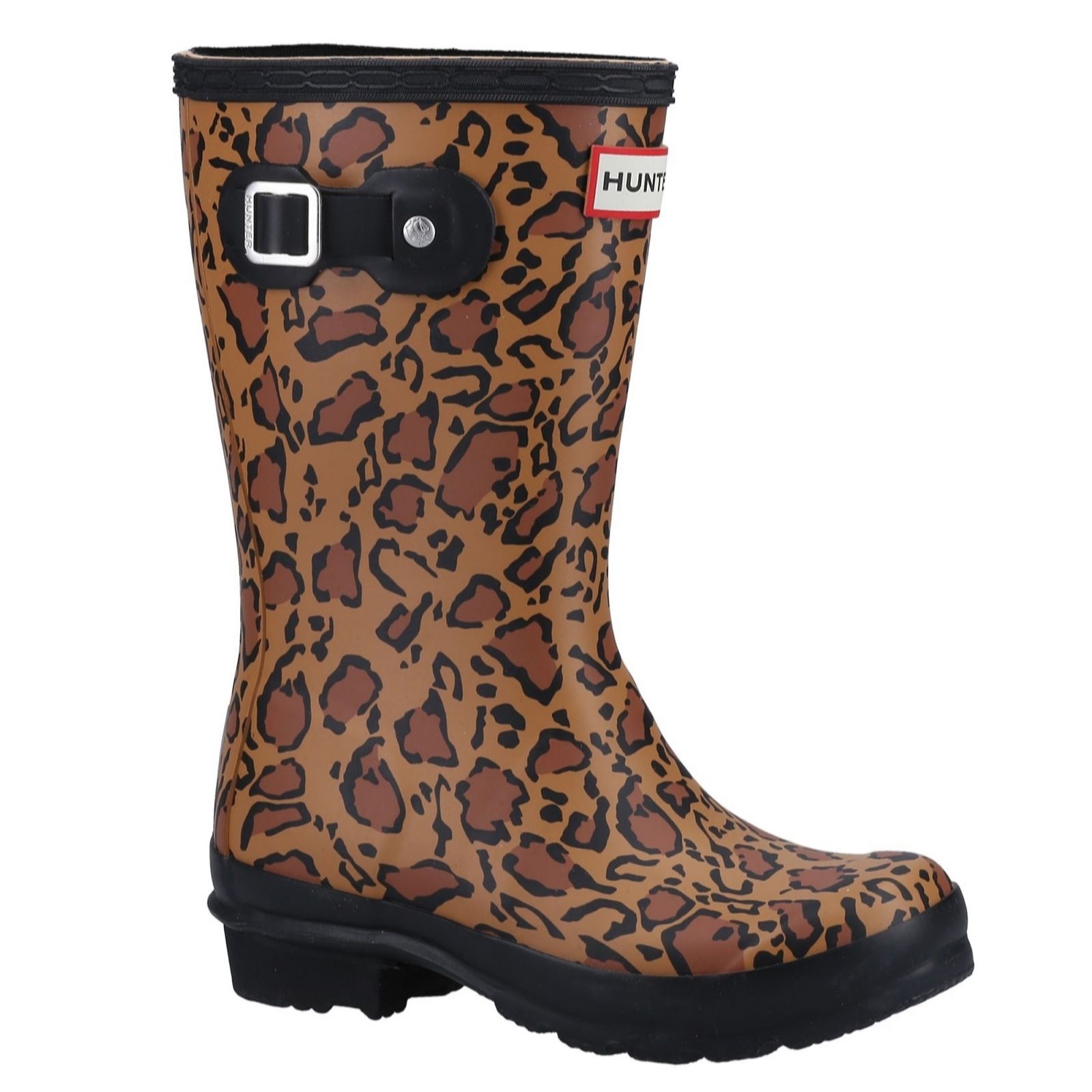  Hunter Original Short Leopard Print Wellington Boot