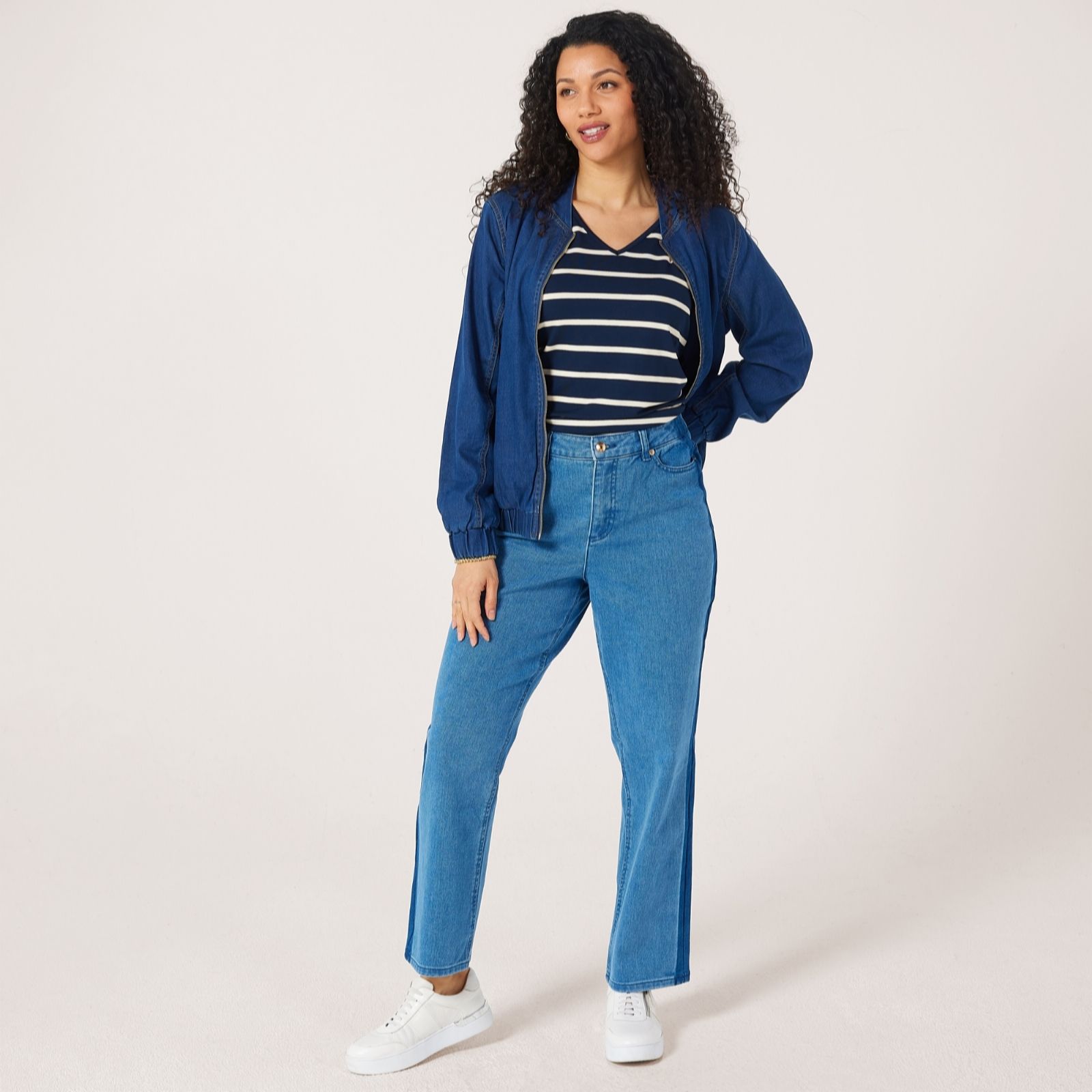 Ruth Langsford Side Stripe Straight leg Jean Standard