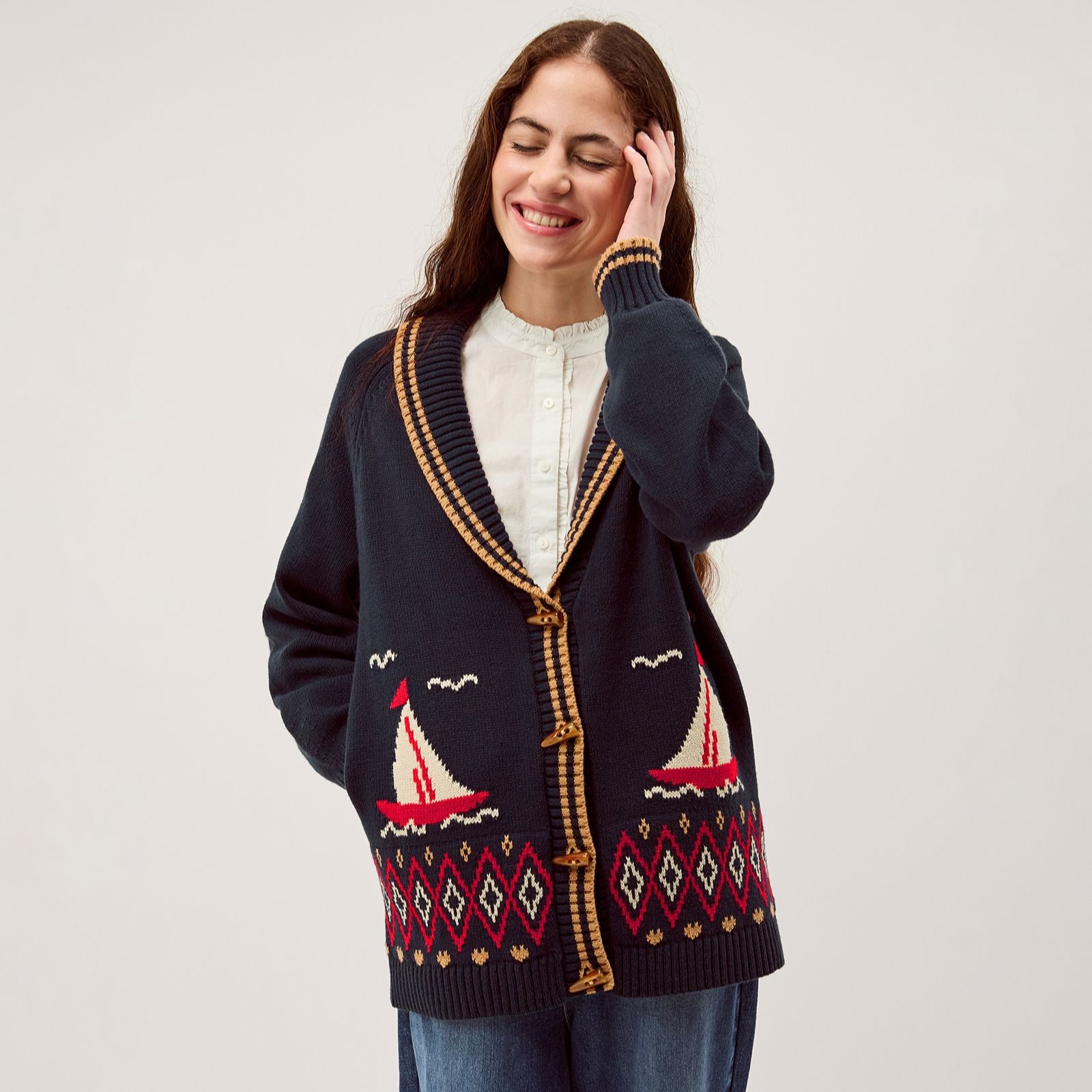 Monsoon Sapna Sailor Cardi