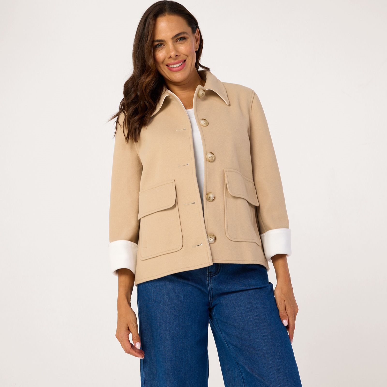 Helene Berman Two Tone Super Soft Jacket