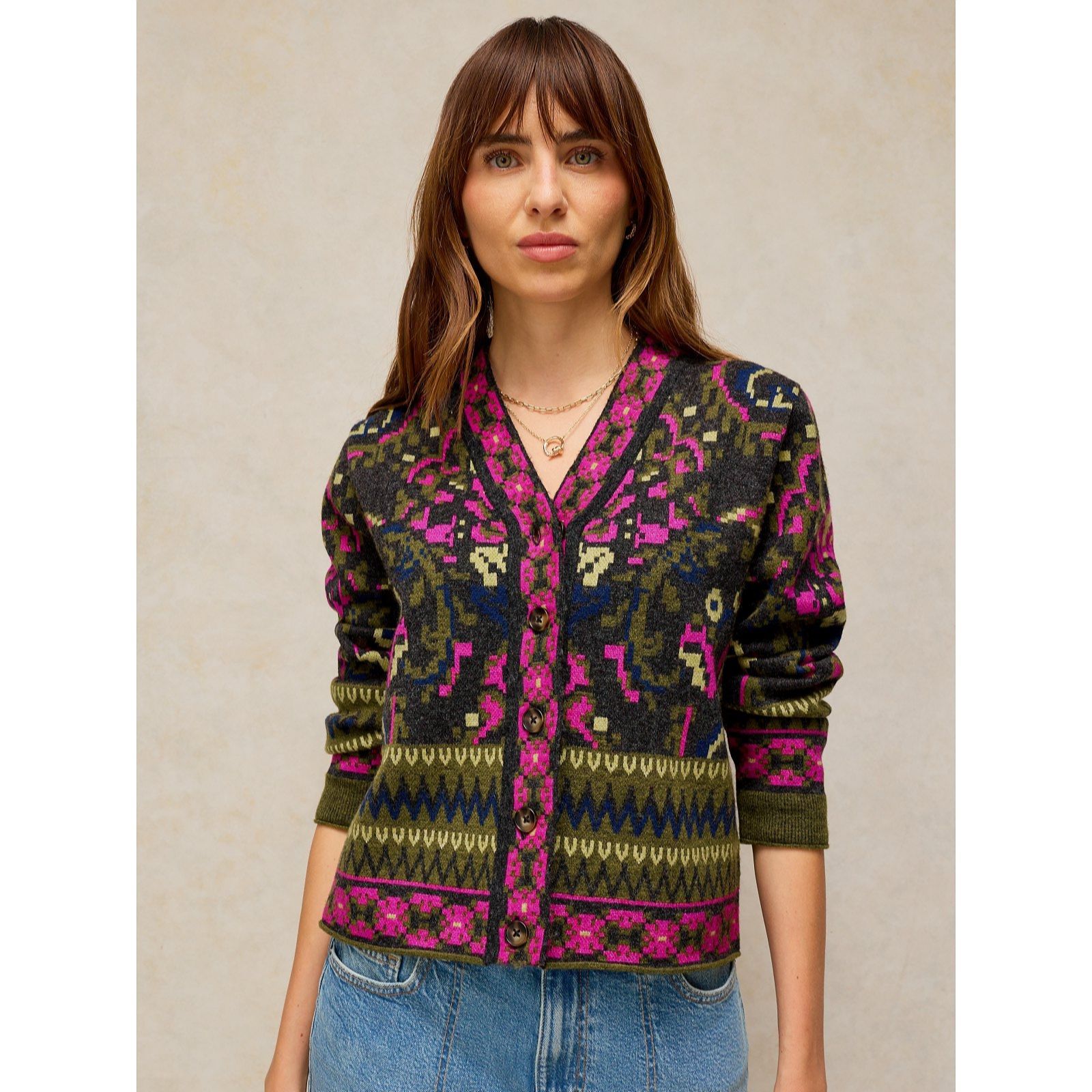 White Stuff Celestial Jacquard Cardi