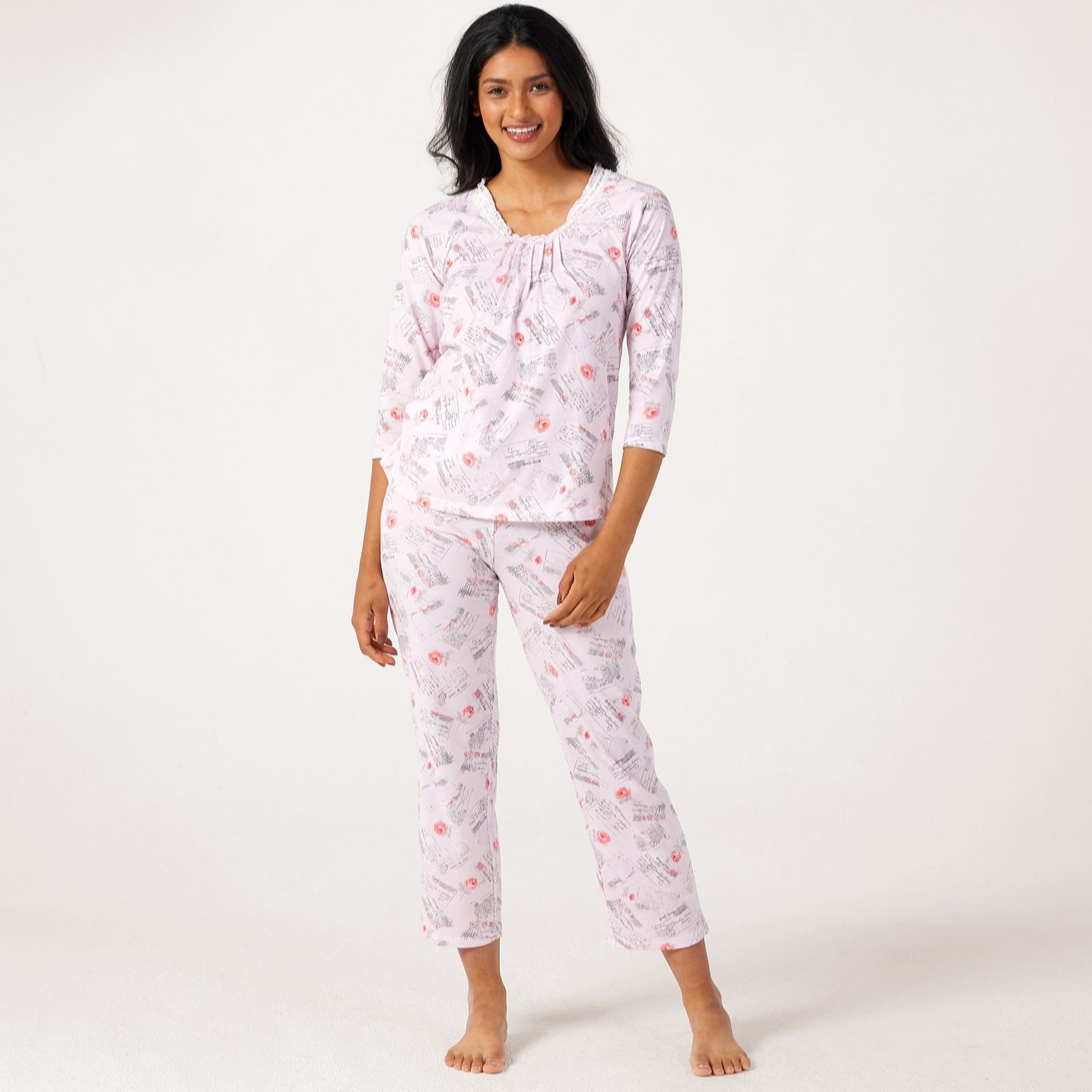 Carole Hochman 3/4 Sleeve PJ Set