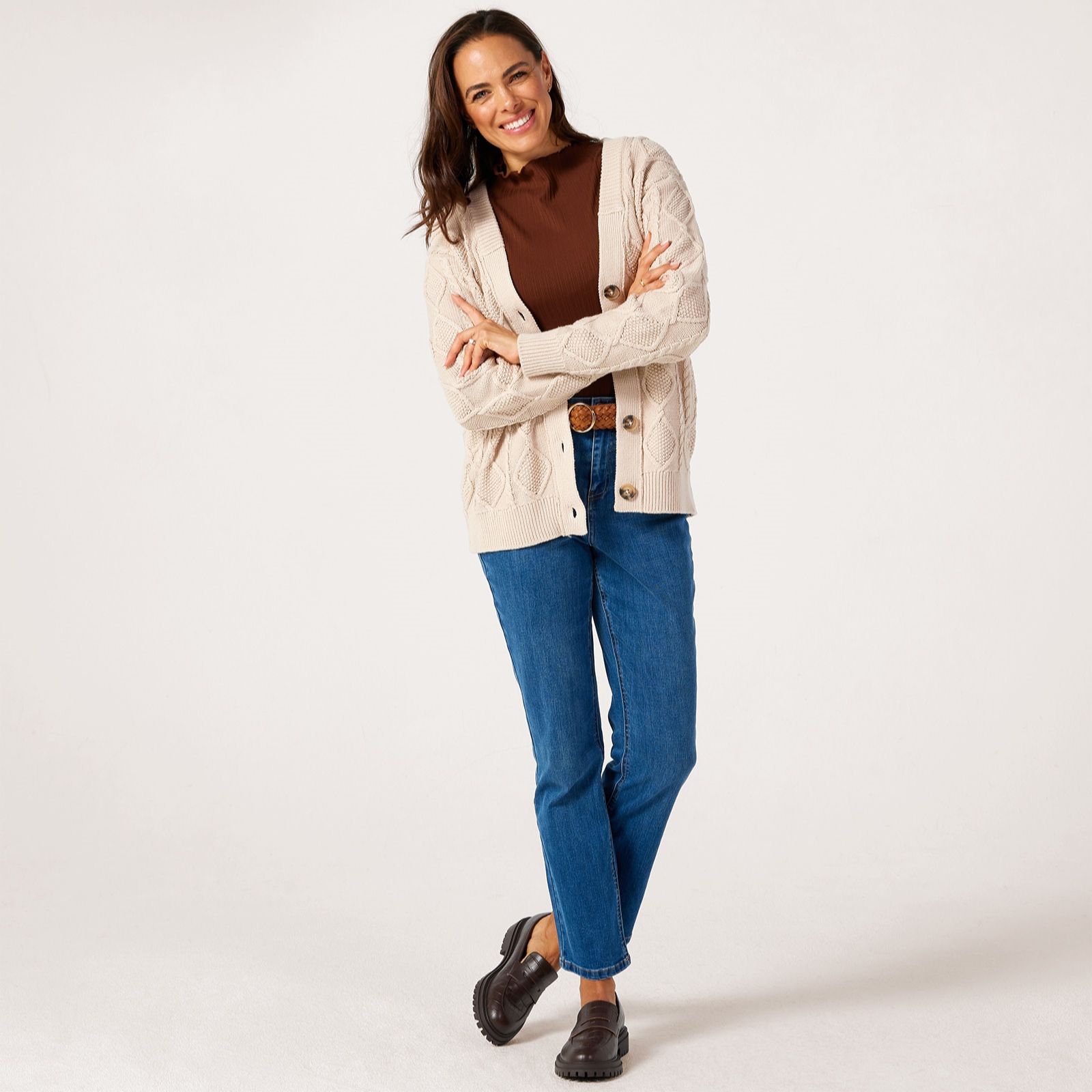 Ben de Lisi Cable Design Cardigan