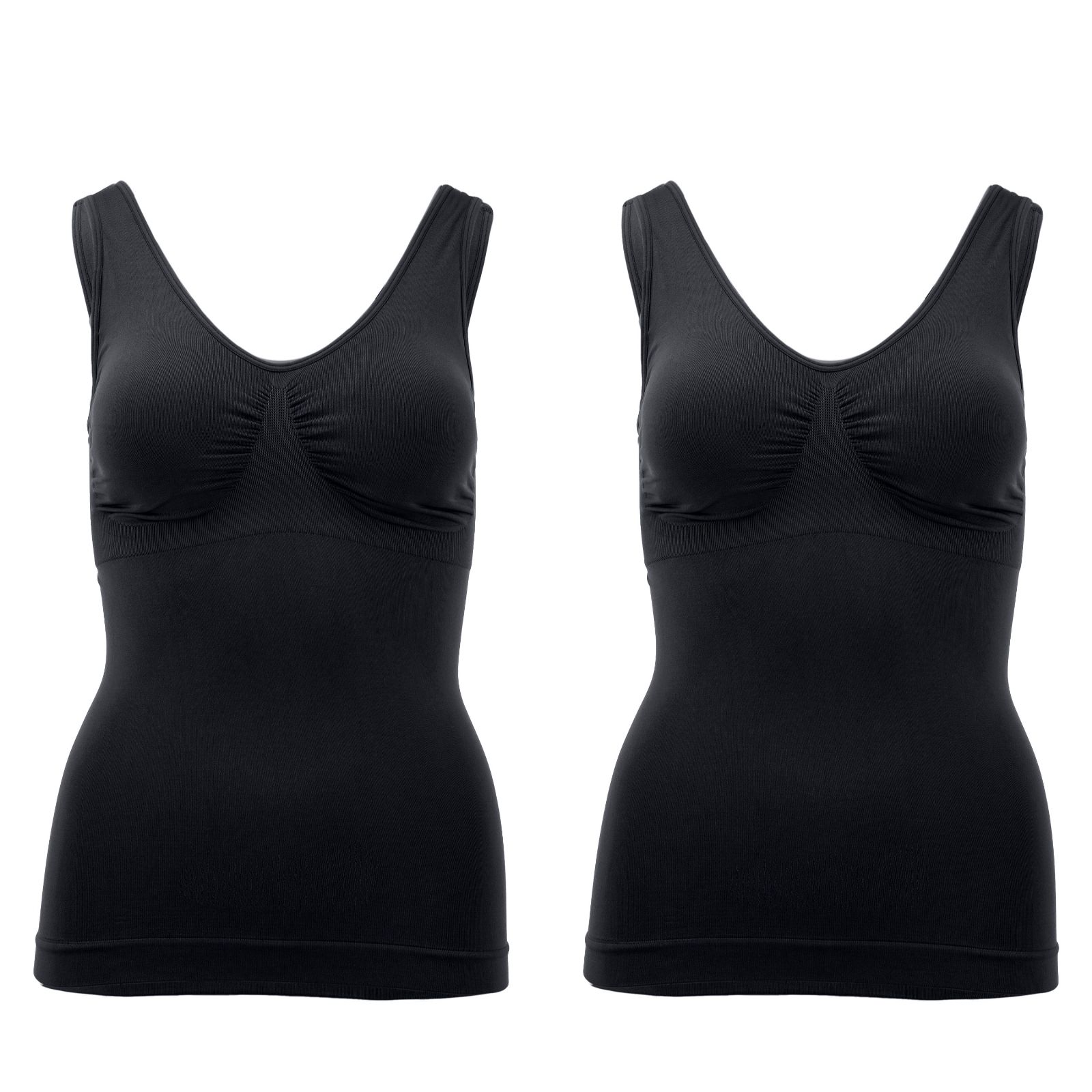Rhonda Shear 2 Pack Seamless Tank with Removable Pads