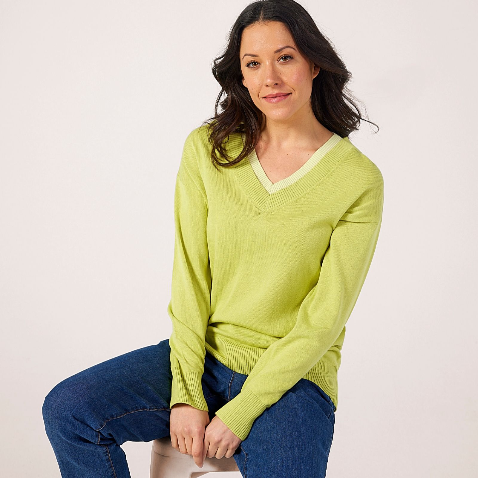 Ruth Langsford Double V Neck Jumper