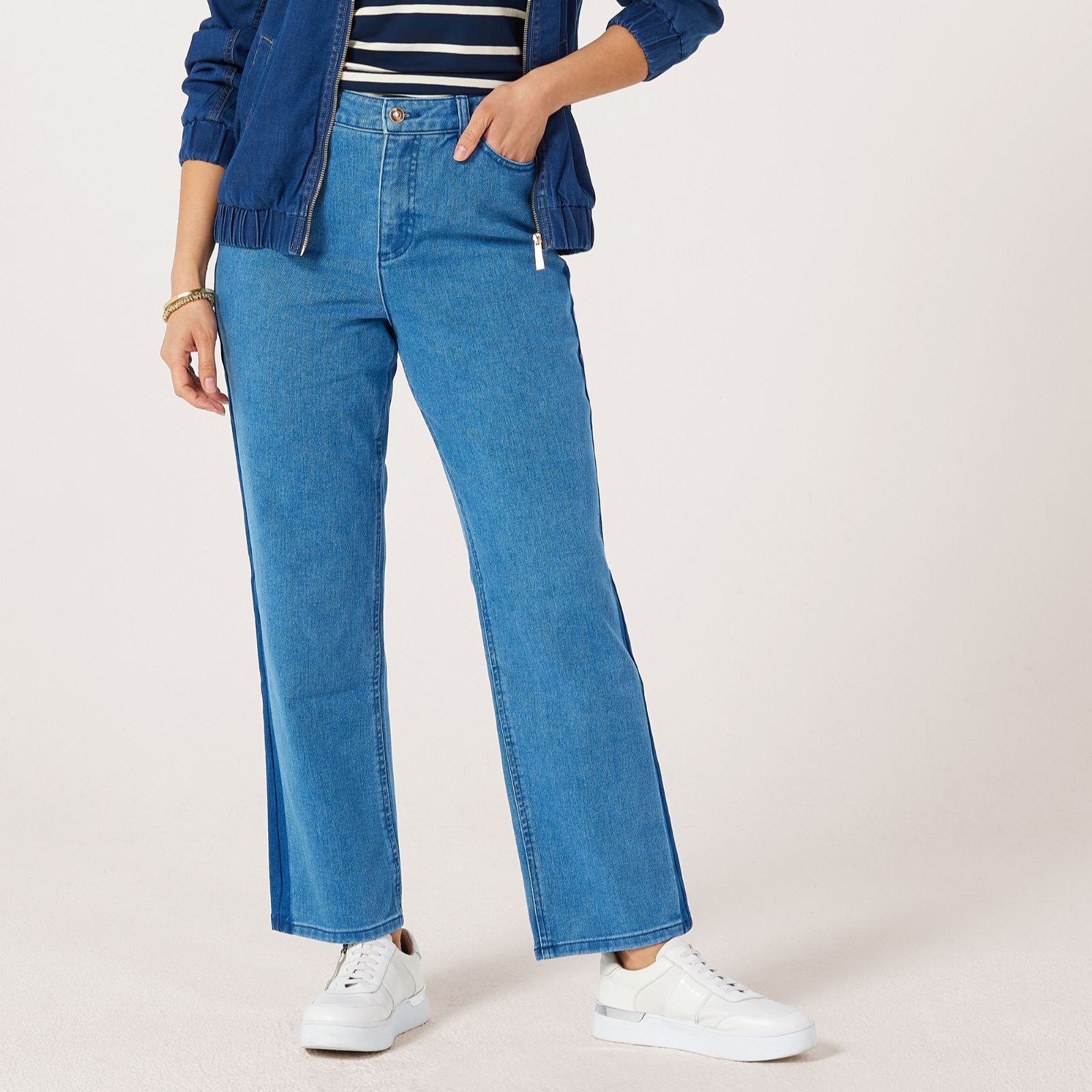 Ruth Langsford Side Stripe Straight leg Jean Tall