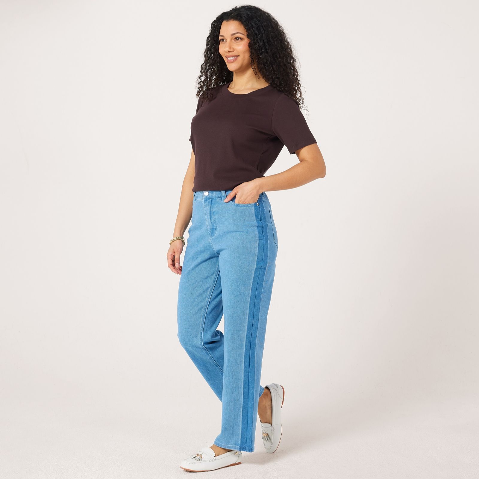 Ruth Langsford Side Stripe Straight leg Jean Tall