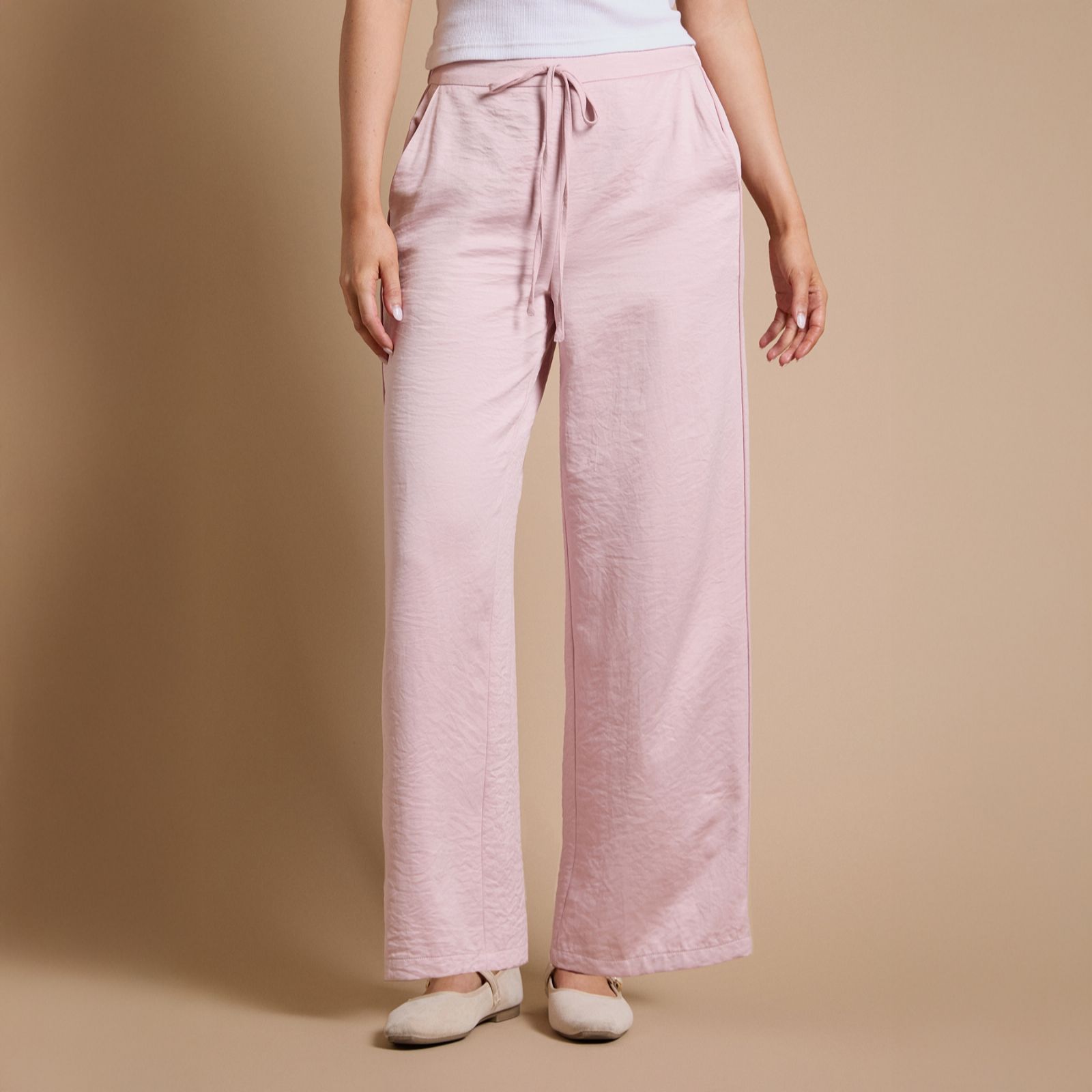 Dorothy Perkins Satin Relaxed Drawstring Trouser Petite