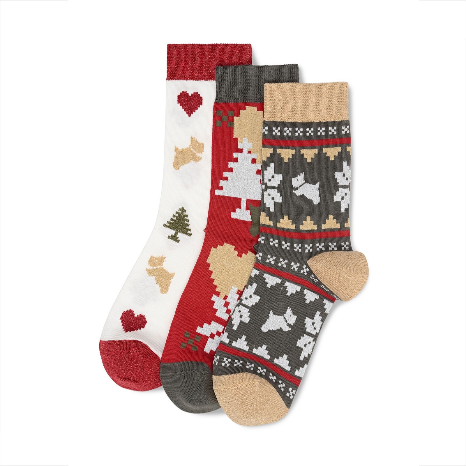 Outlet Radley Boxed Three-Pack Sock Set