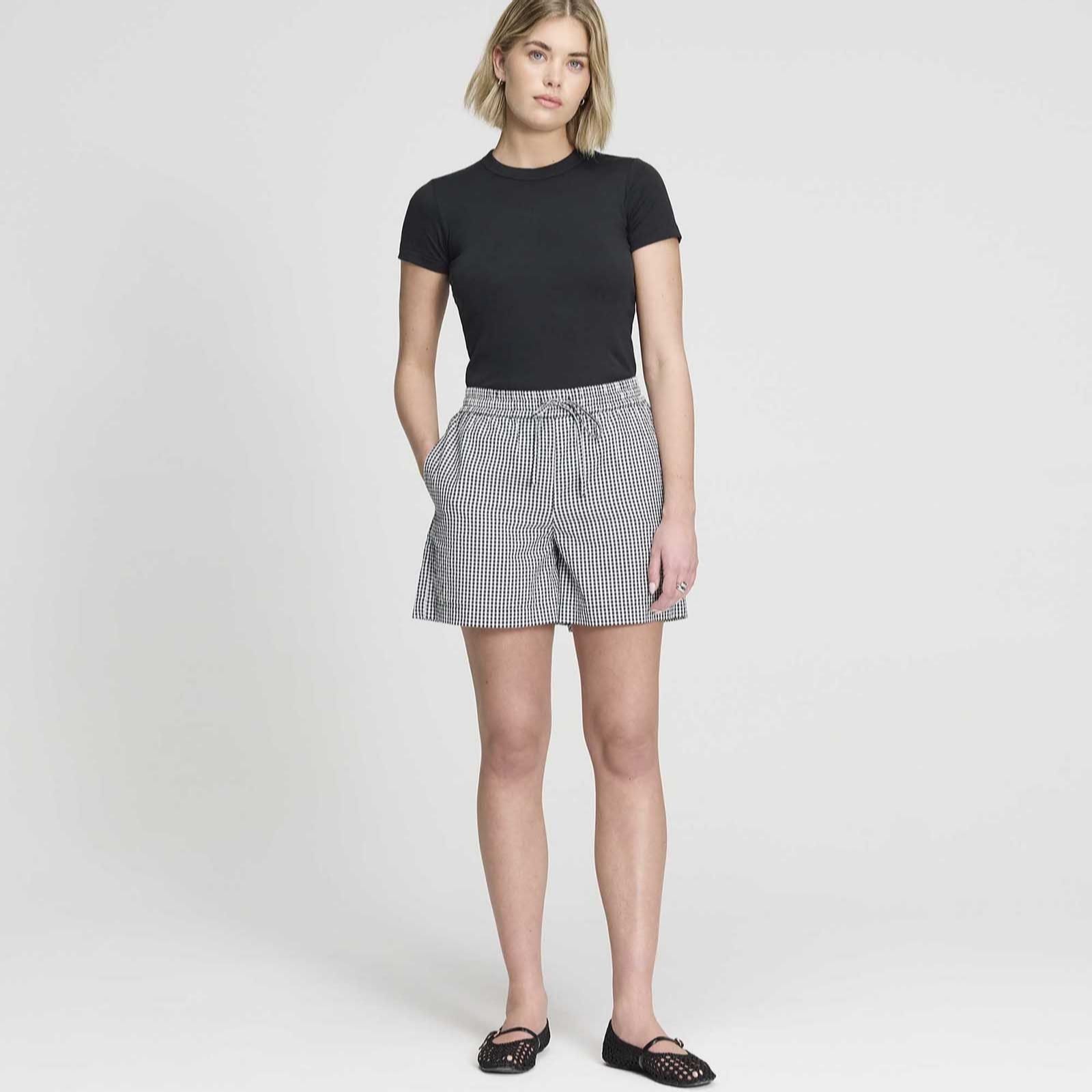 Finery London Sunny Cotton Gingham Shorts