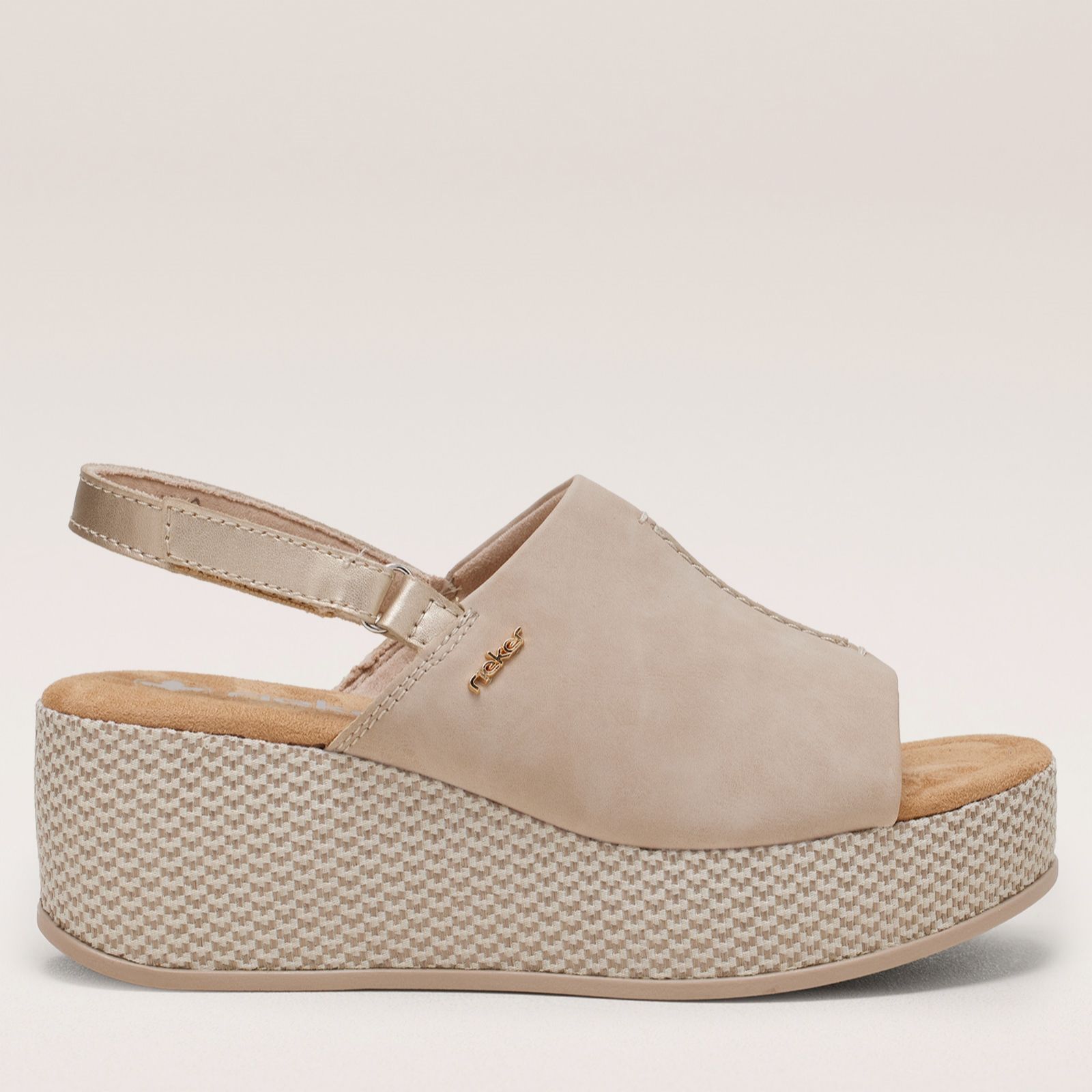 Outlet Rieker Mule Wedge Sandal