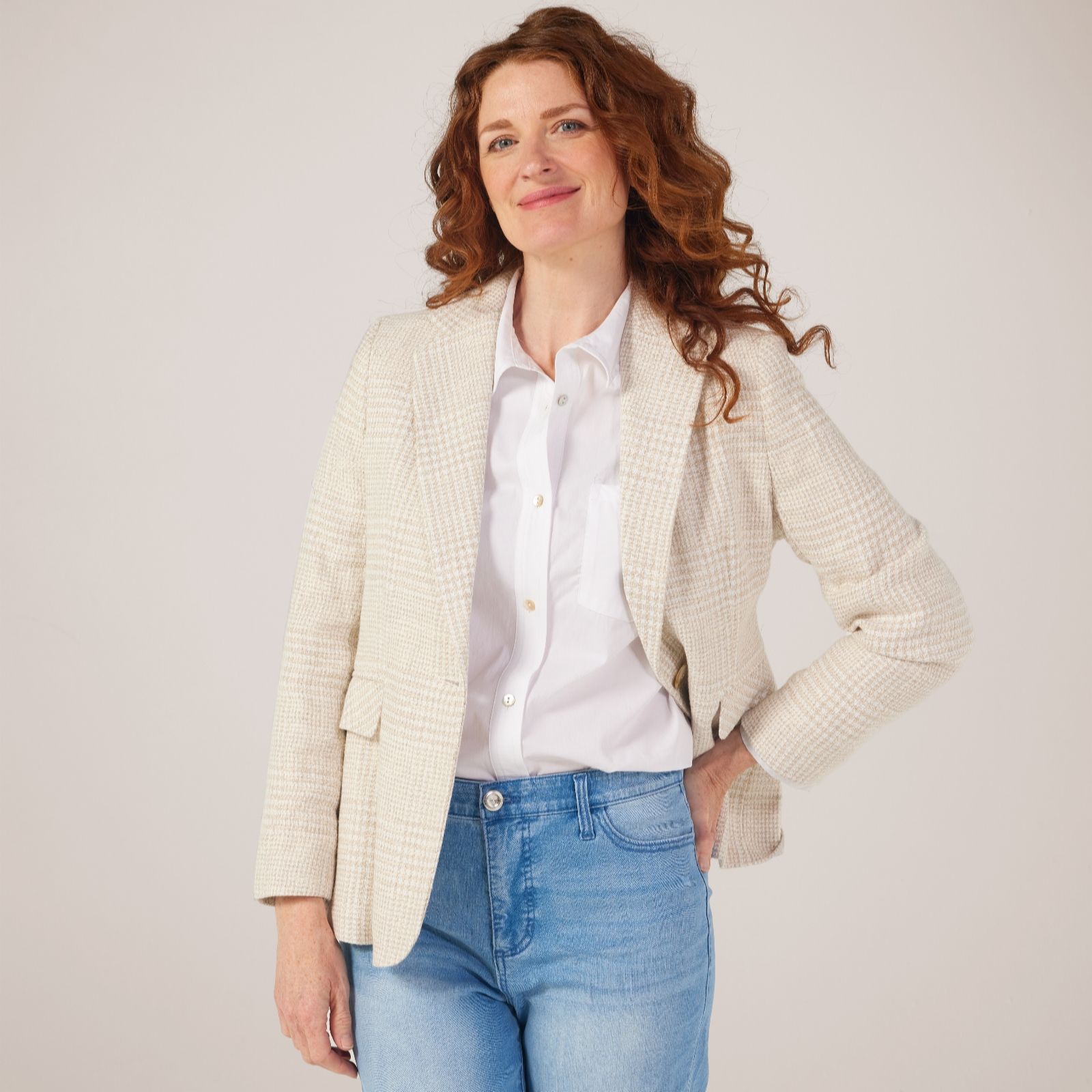 Helene Berman Jacket with Flap Pockets