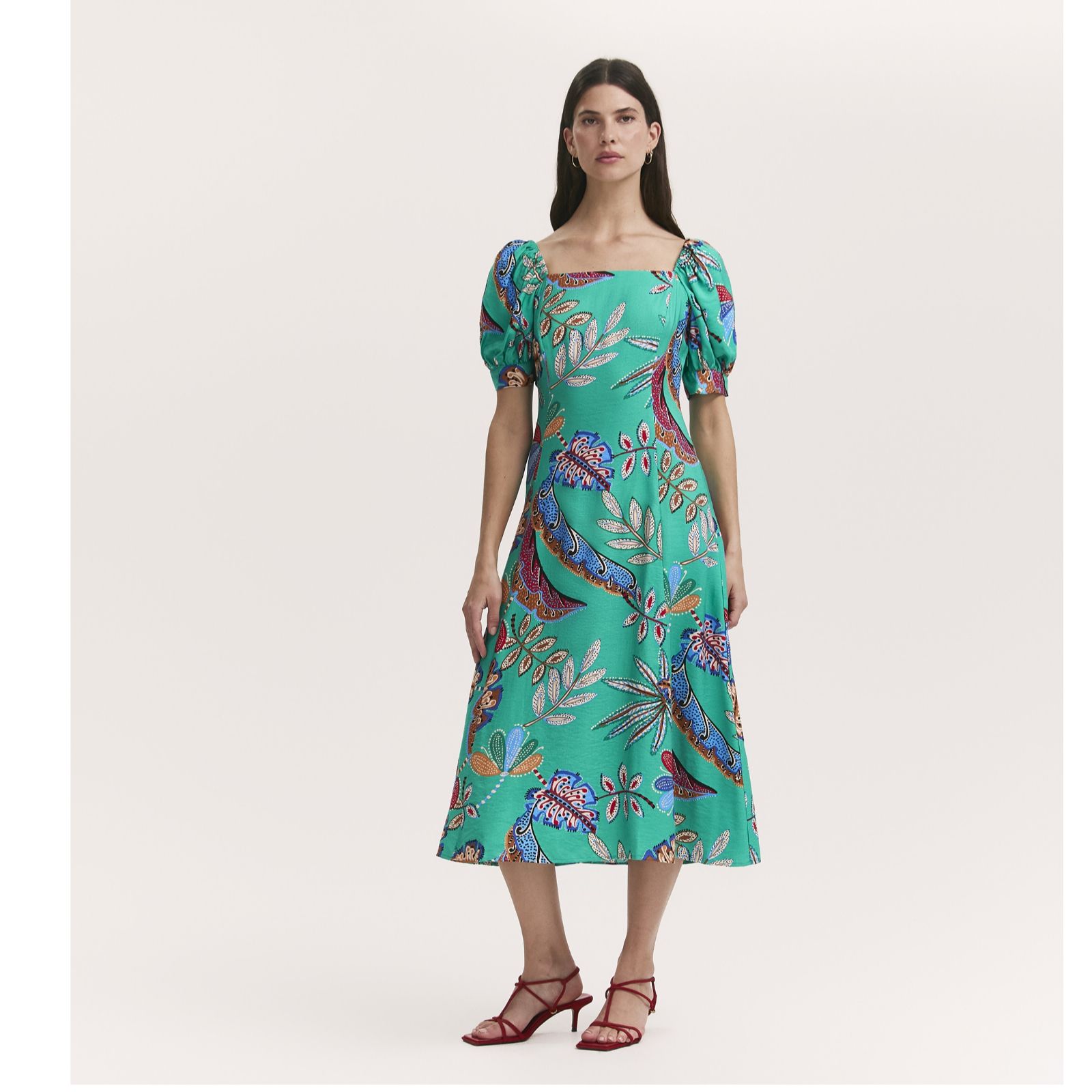 Finery London Daisy Puff Sleeve Dress