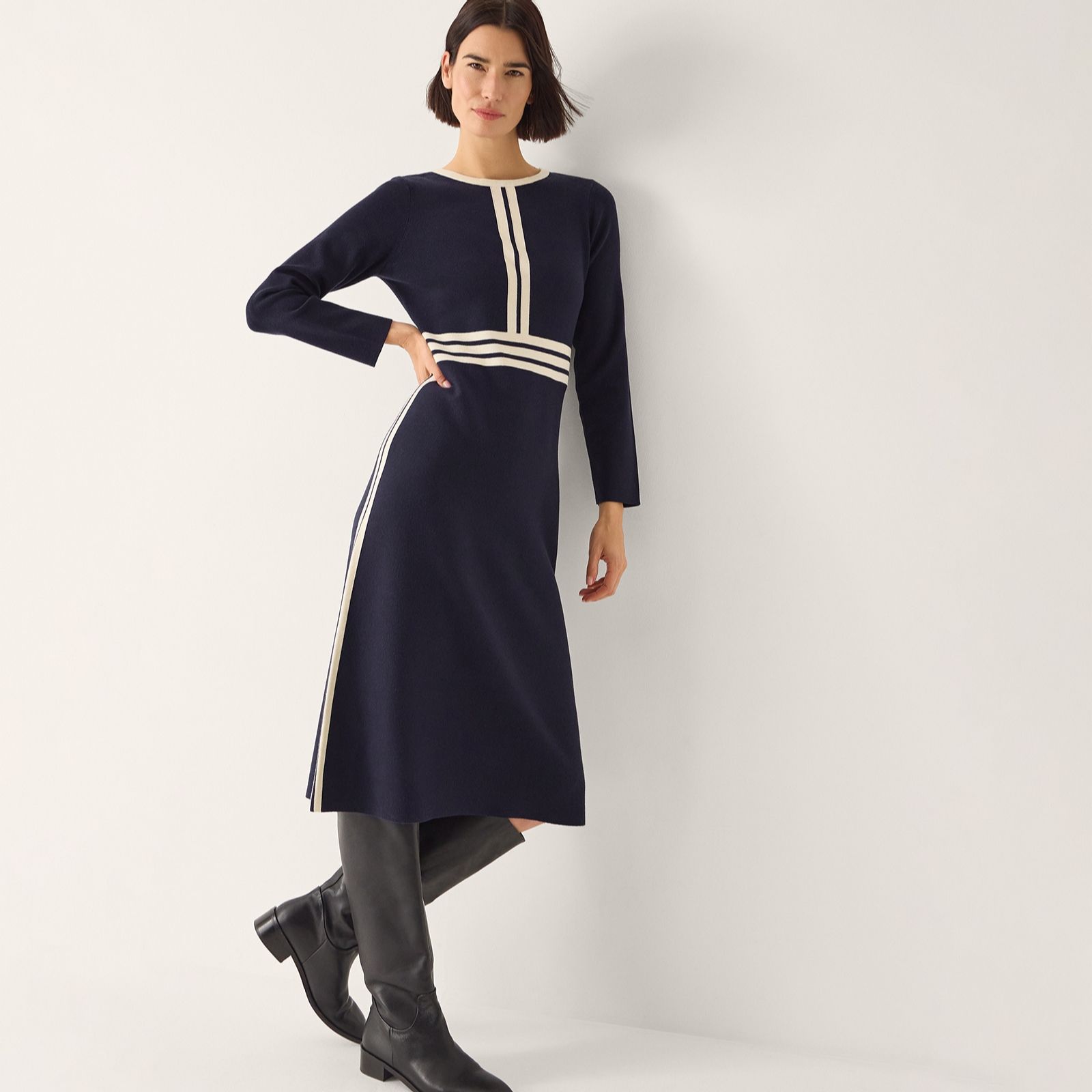 Monsoon Keli Contrast Dress