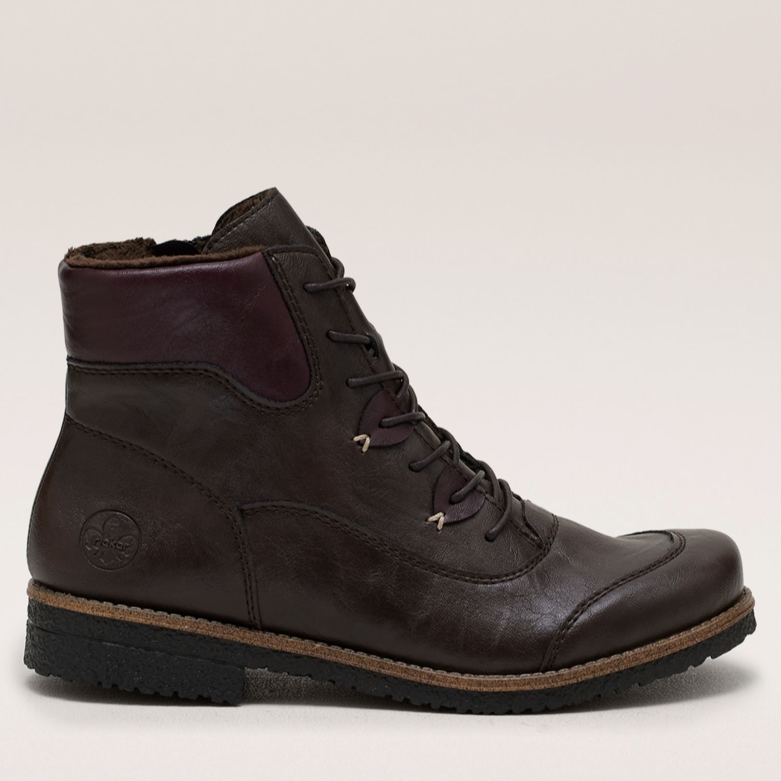 Rieker Warm Lined Lace Up Boot