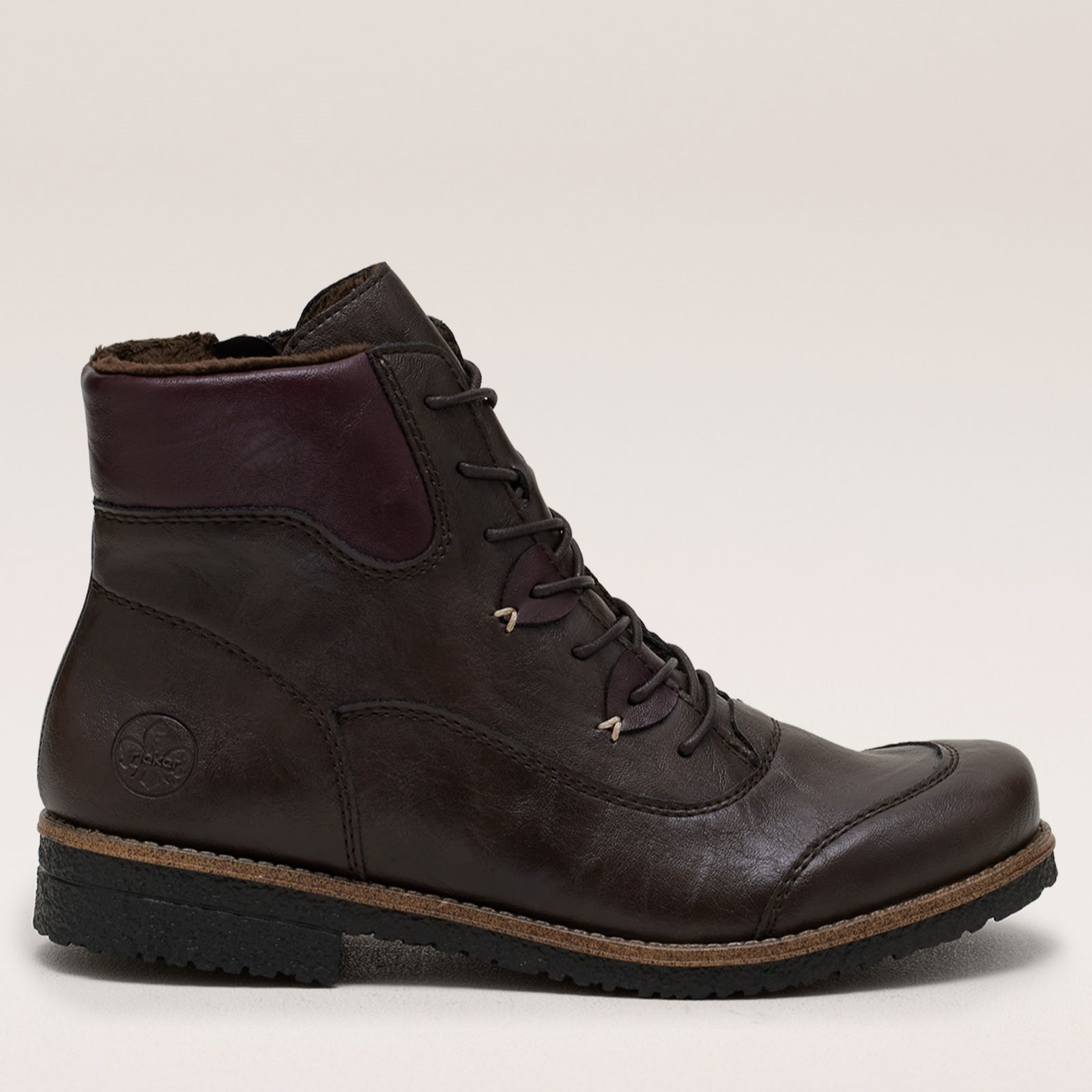 Rieker Warm Lined Lace Up Boot