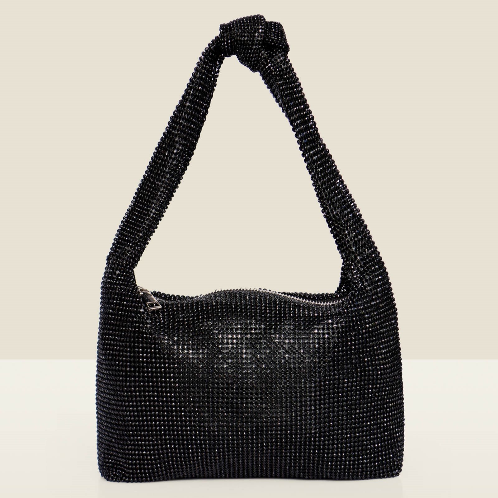 Sosandar Diamonte Knot Shoulder Bag