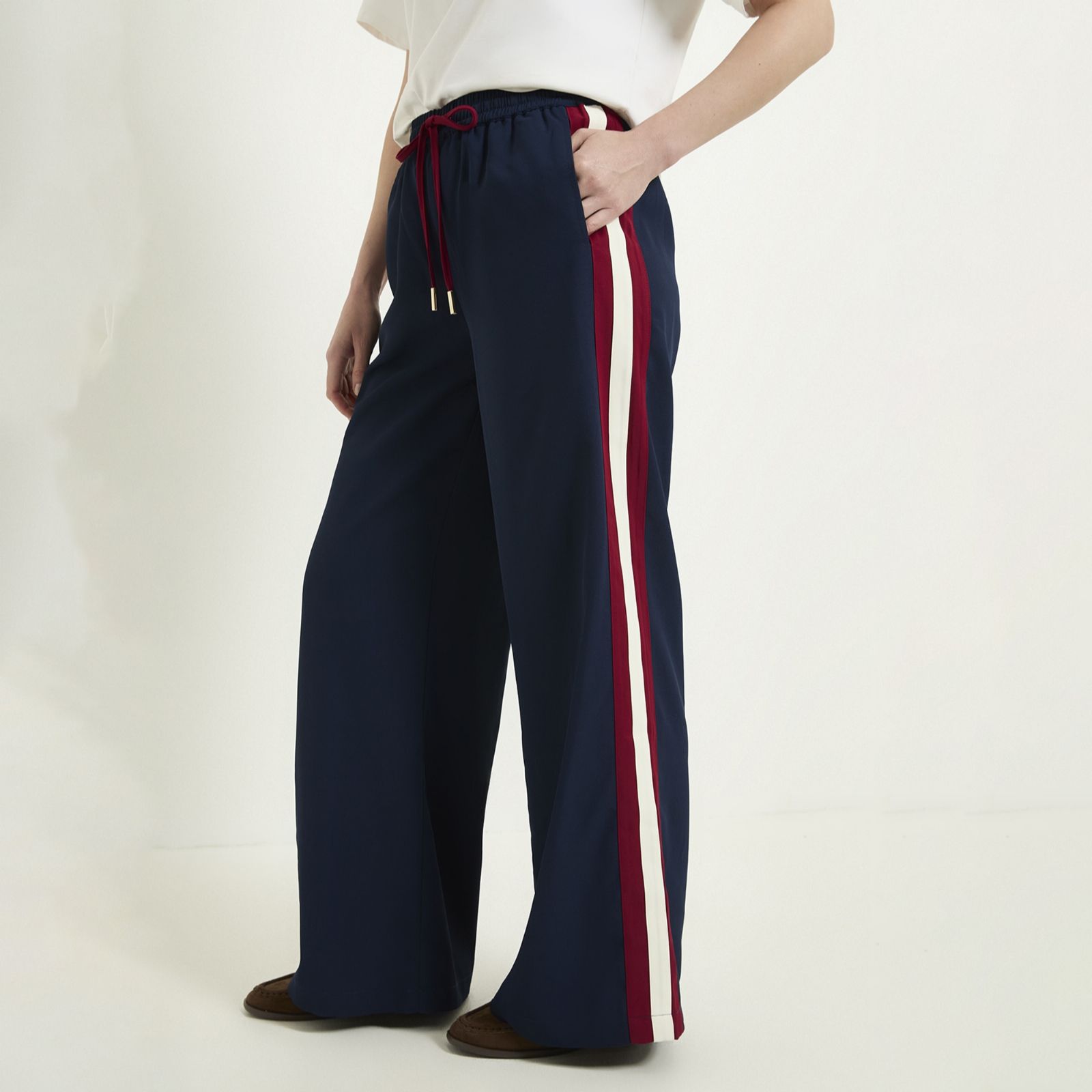 Wallis Side Stripe Drawstring Trousers Petite