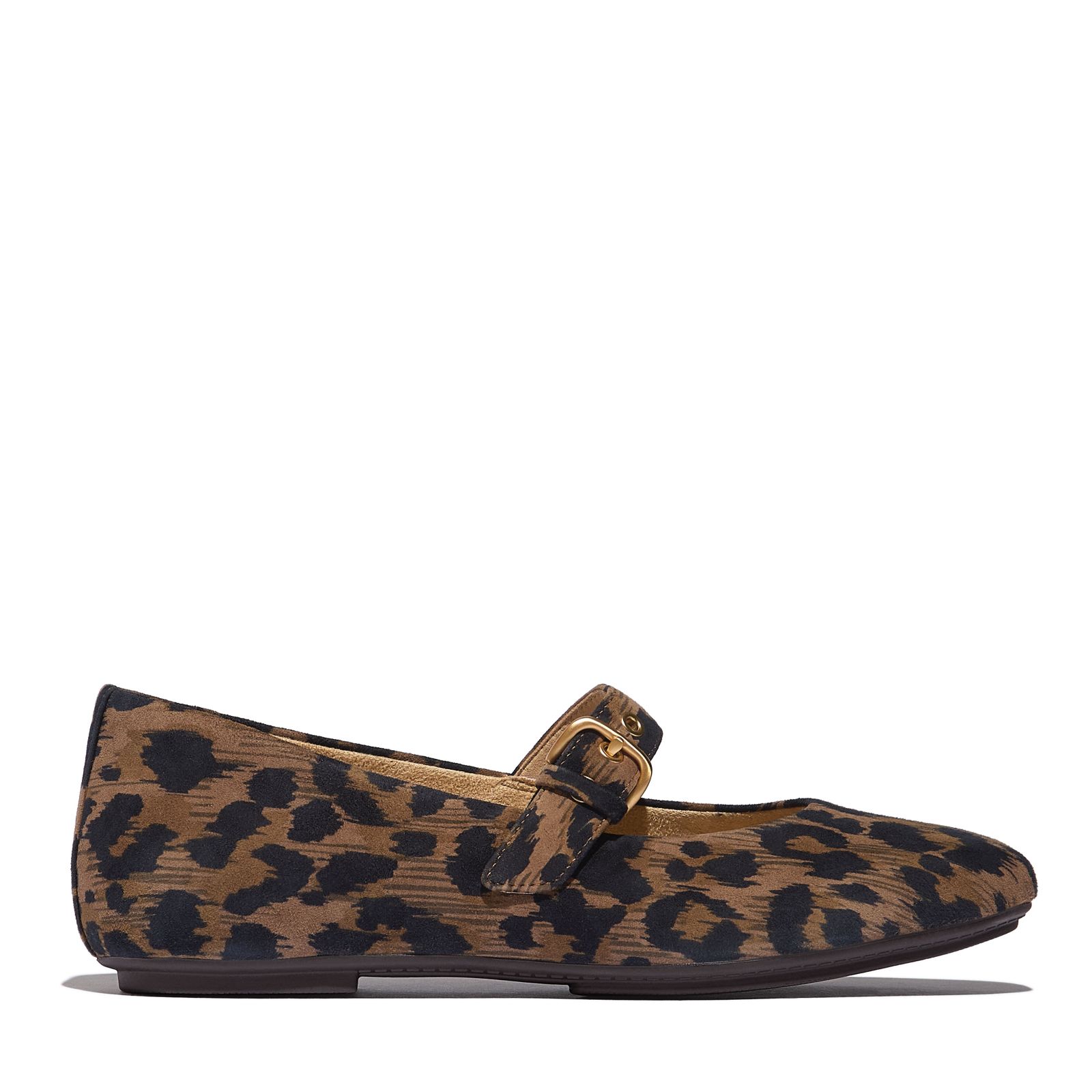 Fitflop Delicato Leopard Suede Mary Janes