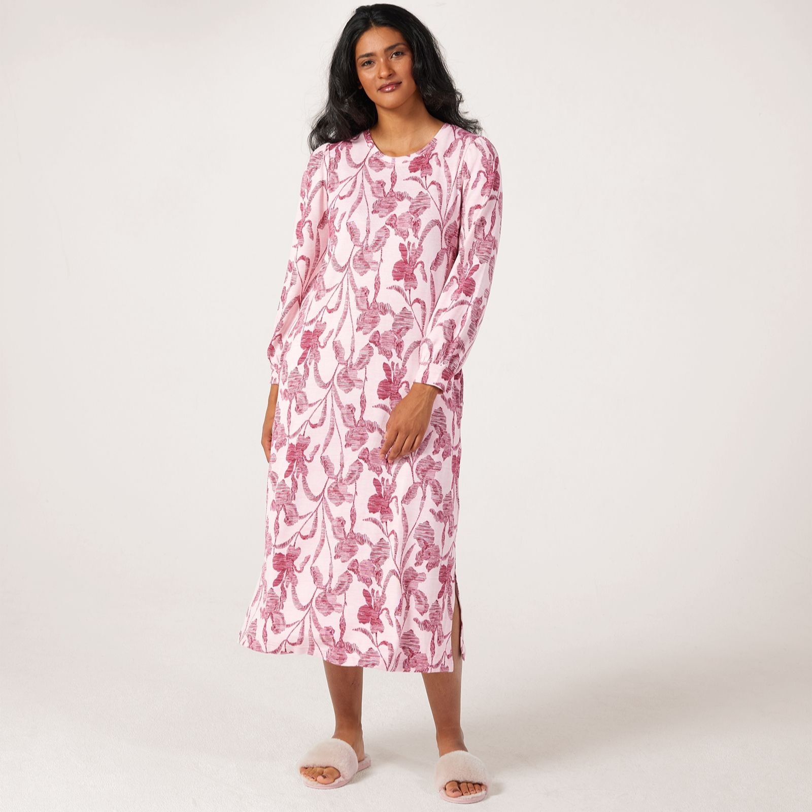 Carole Hochman Double Brushed Sweater Knit Maxi Dress