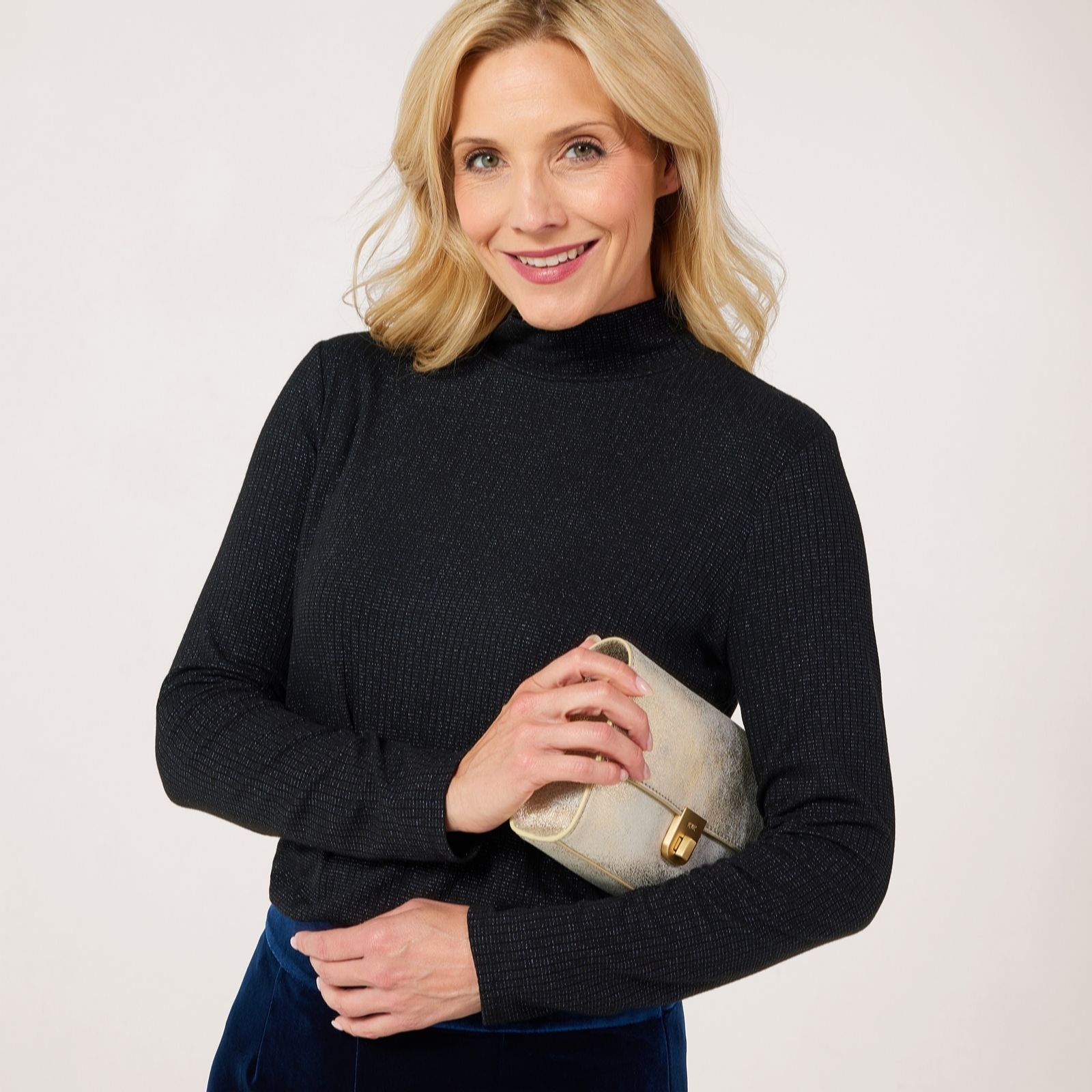 Ruth Langsford Sparkle Roll-Neck Top