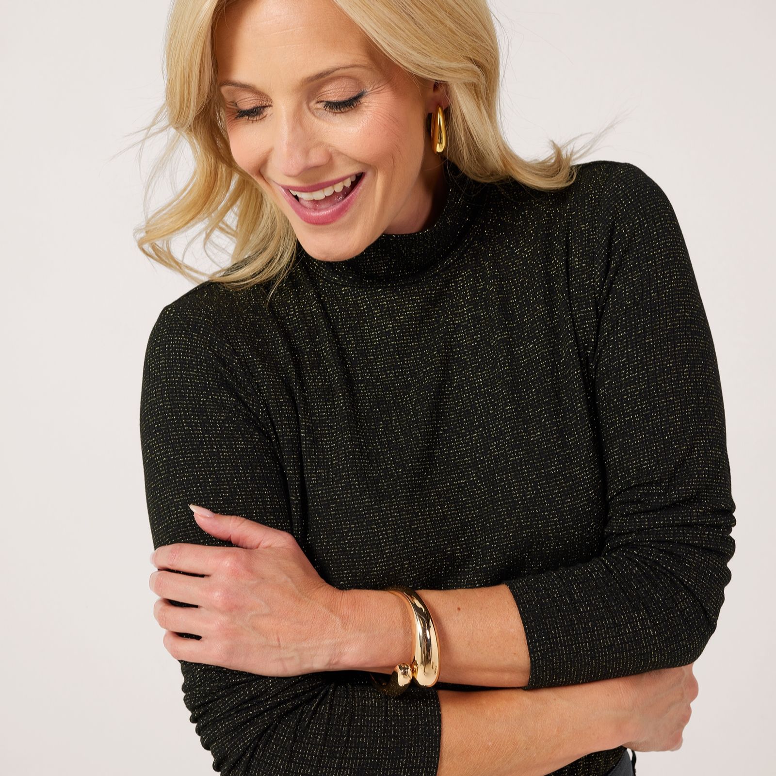 Ruth Langsford Sparkle Roll-Neck Top